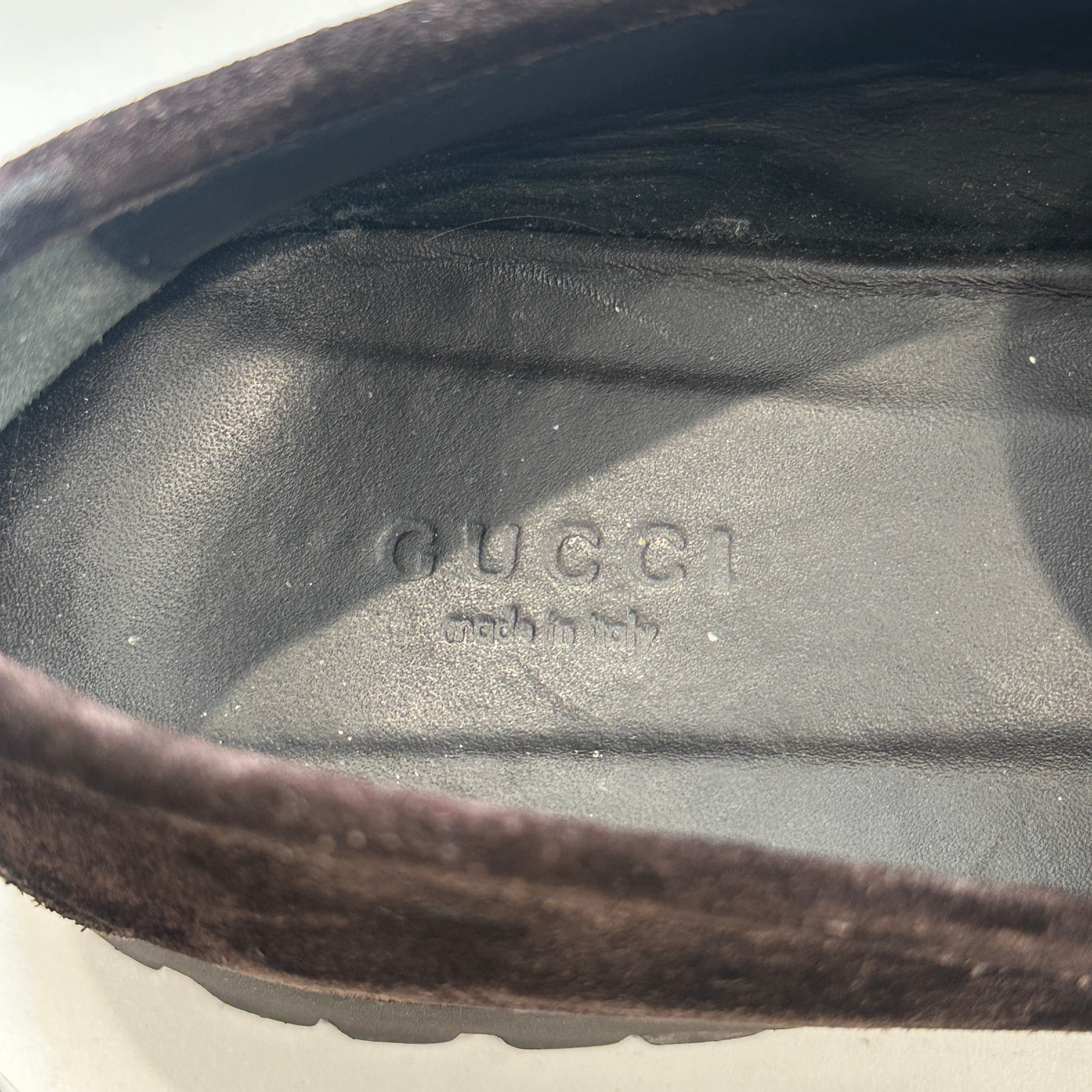 GUCCI horsebit Loafers in Brown Suede (RRP £840) | Authentic Preloved
