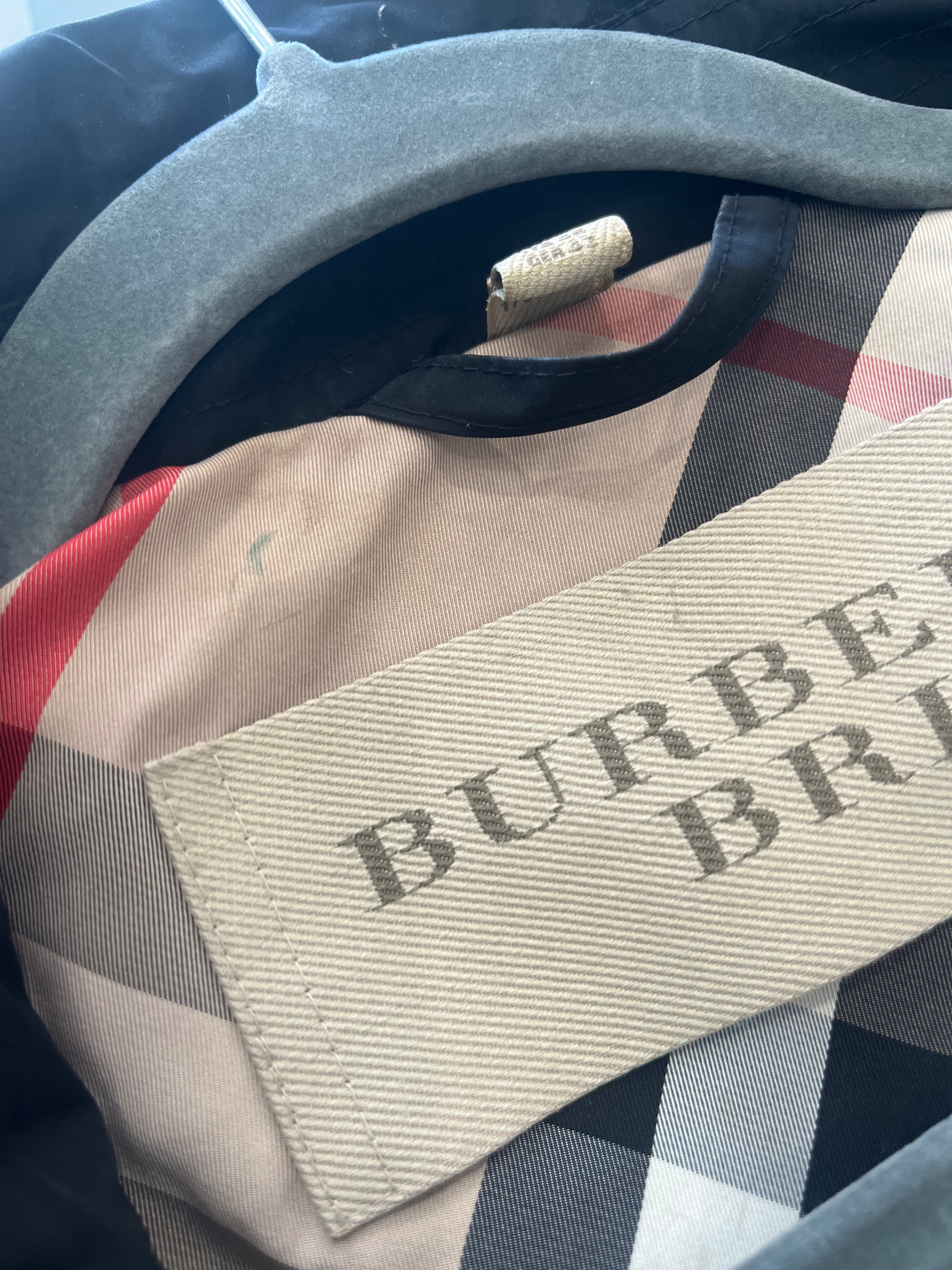 Burberry Brit Hooded Black Anorak (RRP £750) | Authentic Preloved