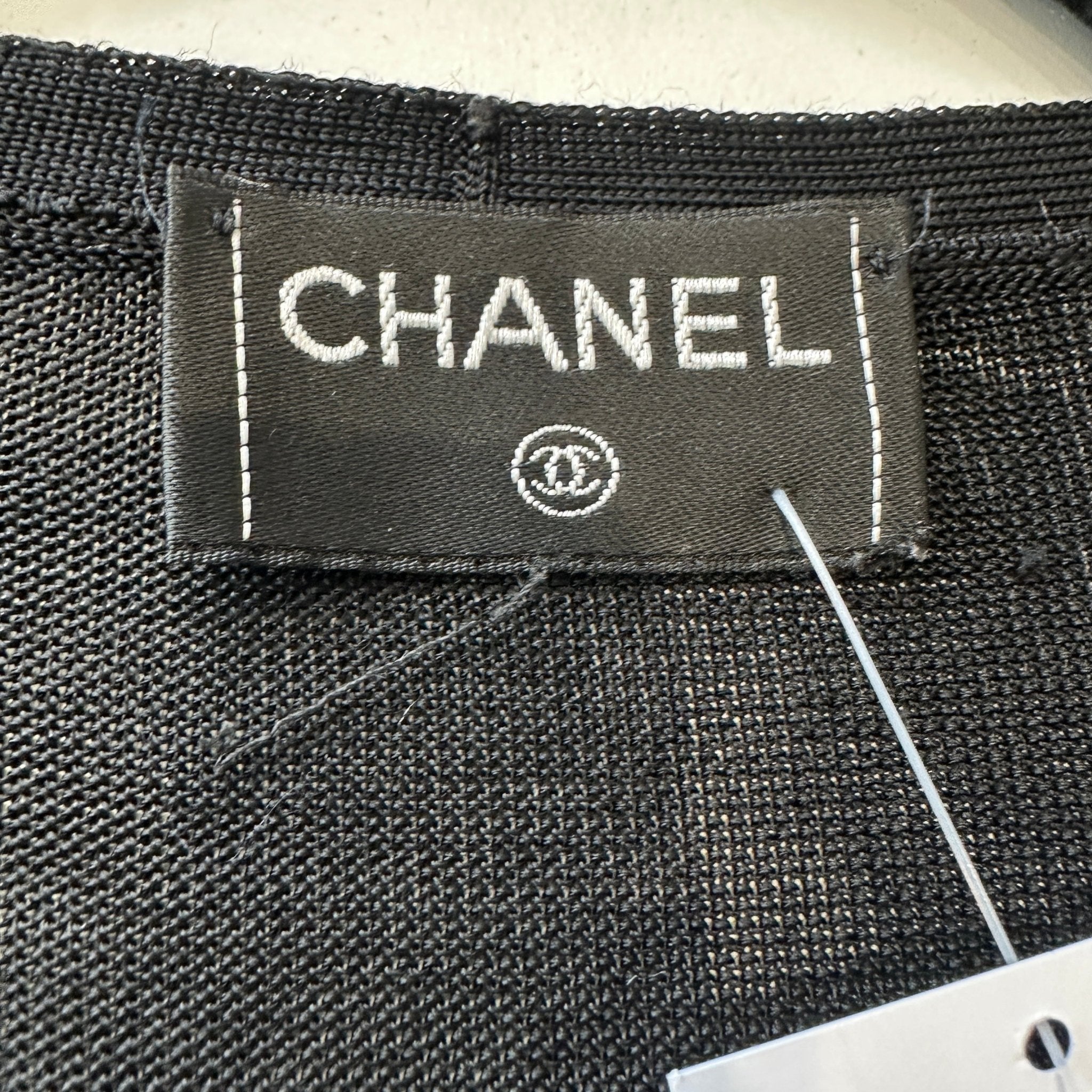 Chanel Lace Sleeve Cardigan in Black (RRP £1200) | Authentic Preloved - Reloved Again