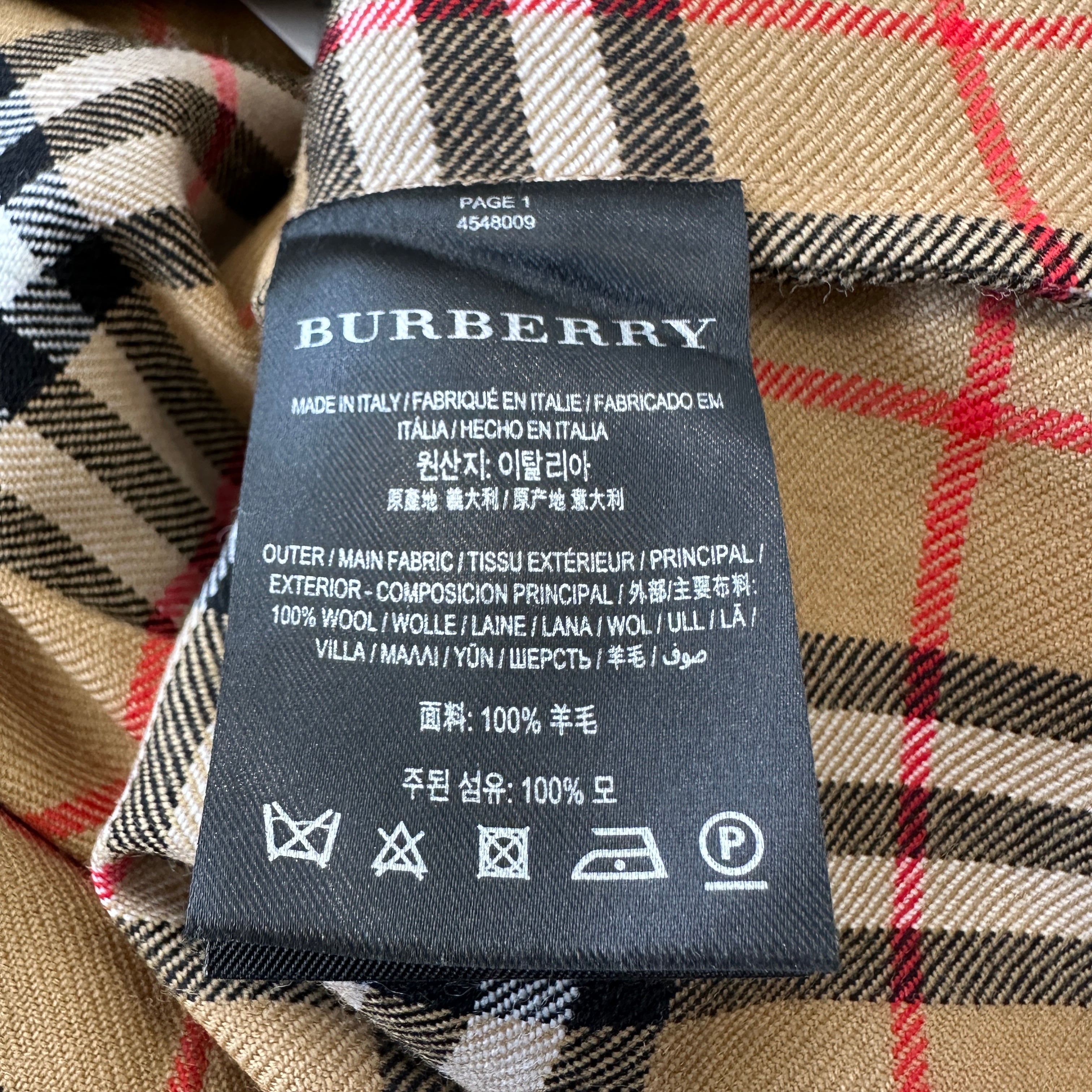 Burberry Plaid Check Coat RRP £2000 | Authentic Preloved