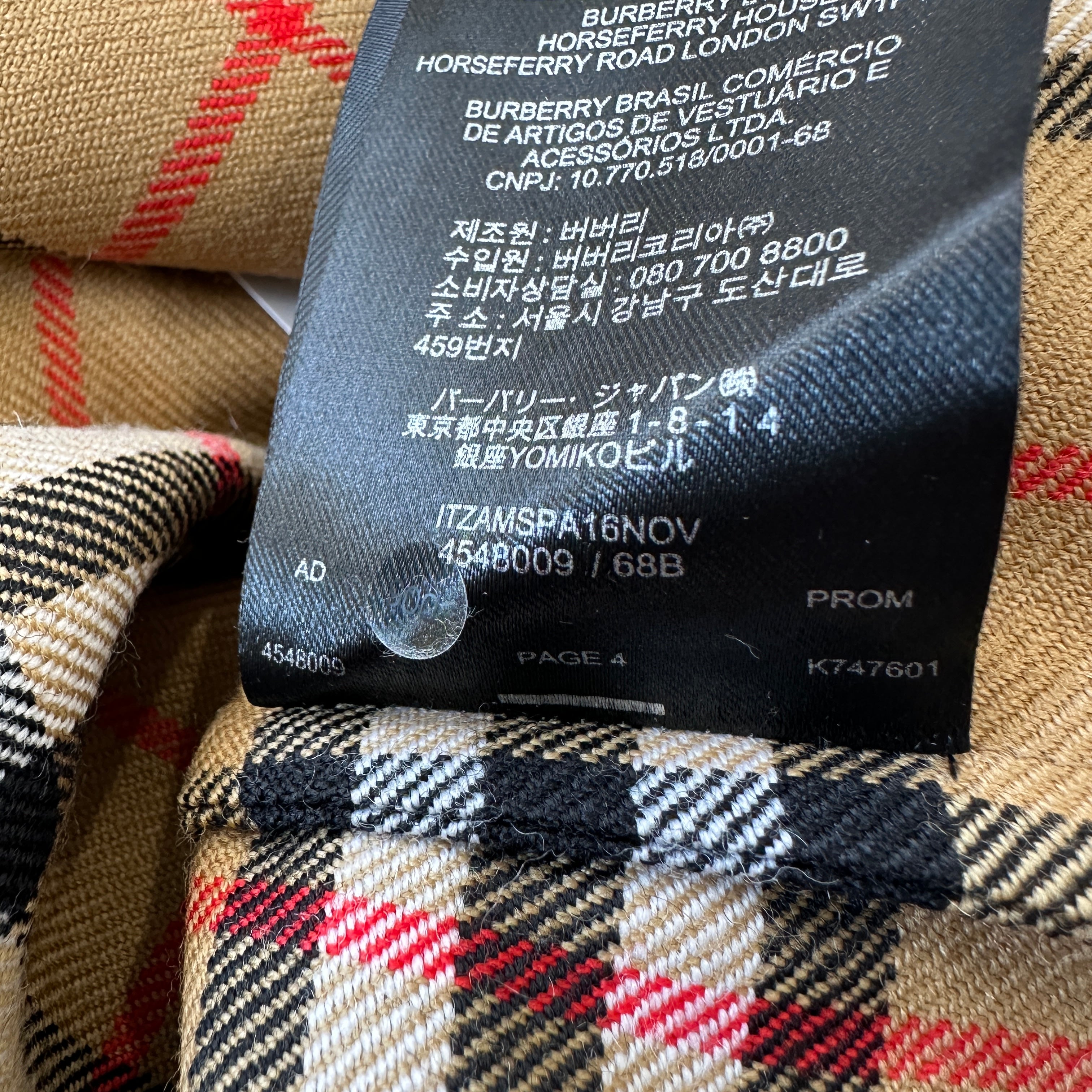 Burberry Plaid Check Coat RRP £2000 | Authentic Preloved