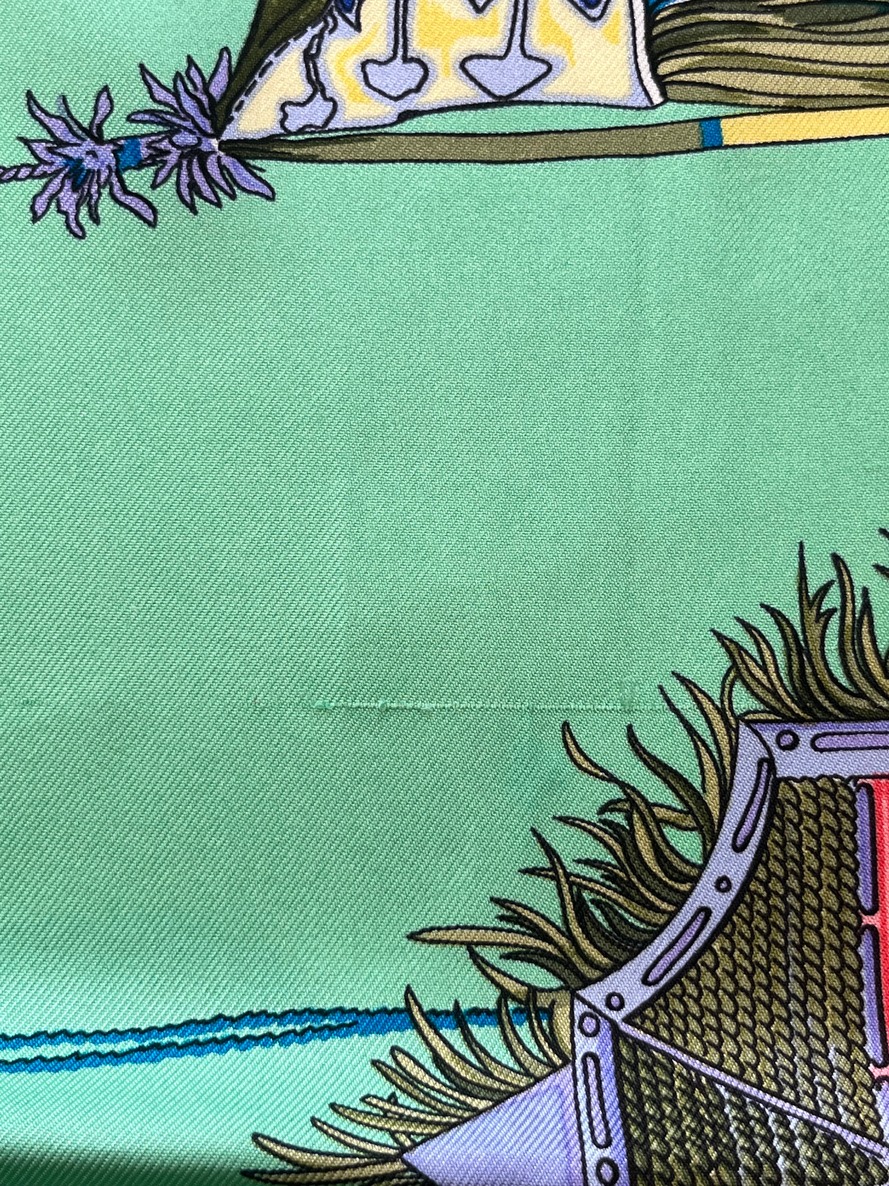 Hermes Cuirs du Desert Carré 90 Twill Scarf (RRP £520) | FINAL SALE Authentic Preloved