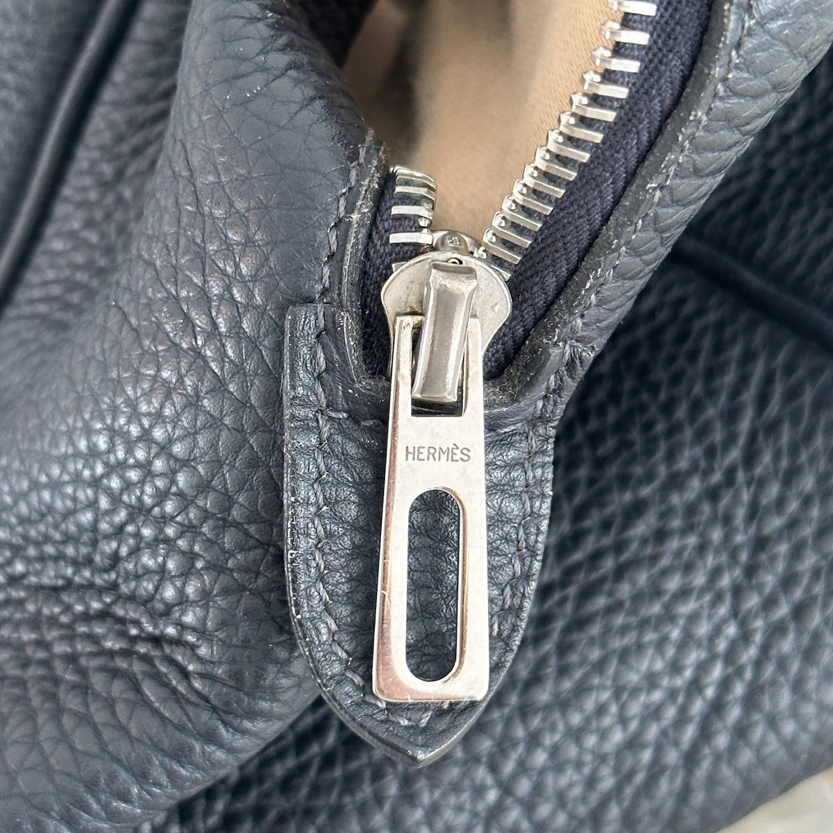 Hermes Victoria Handbag 43: Black Leather Palladium Hardware (RRP £3500) | Authentic Preloved