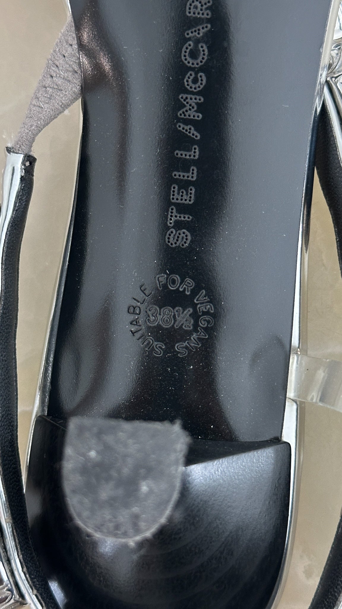 Stella McCartney Elsa Embellished Metallic Slingback Pumps UK 5.5 (RRP £600) | Authentic Preloved