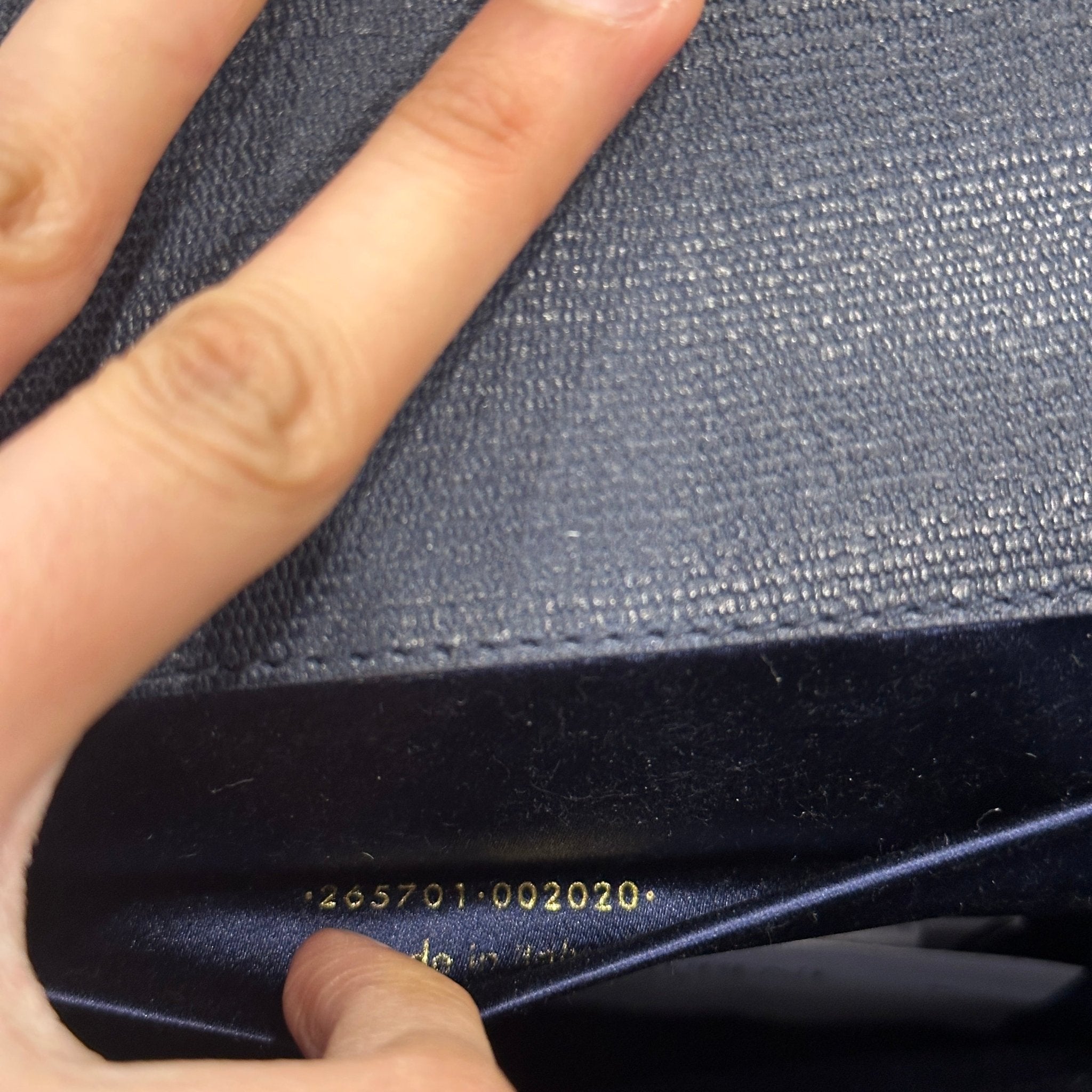 Saint Laurent Y Clutch in Navy | Authentic Preloved - Reloved Again
