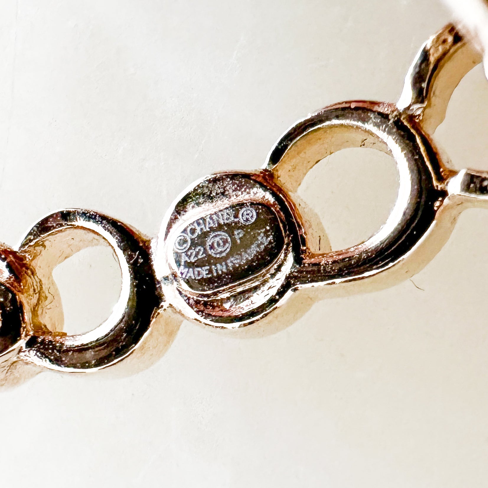 Chanel Gold-Tone Logo Script CC Crystal Earrings (RRP £430) | Authentic Preloved FINAL SALE