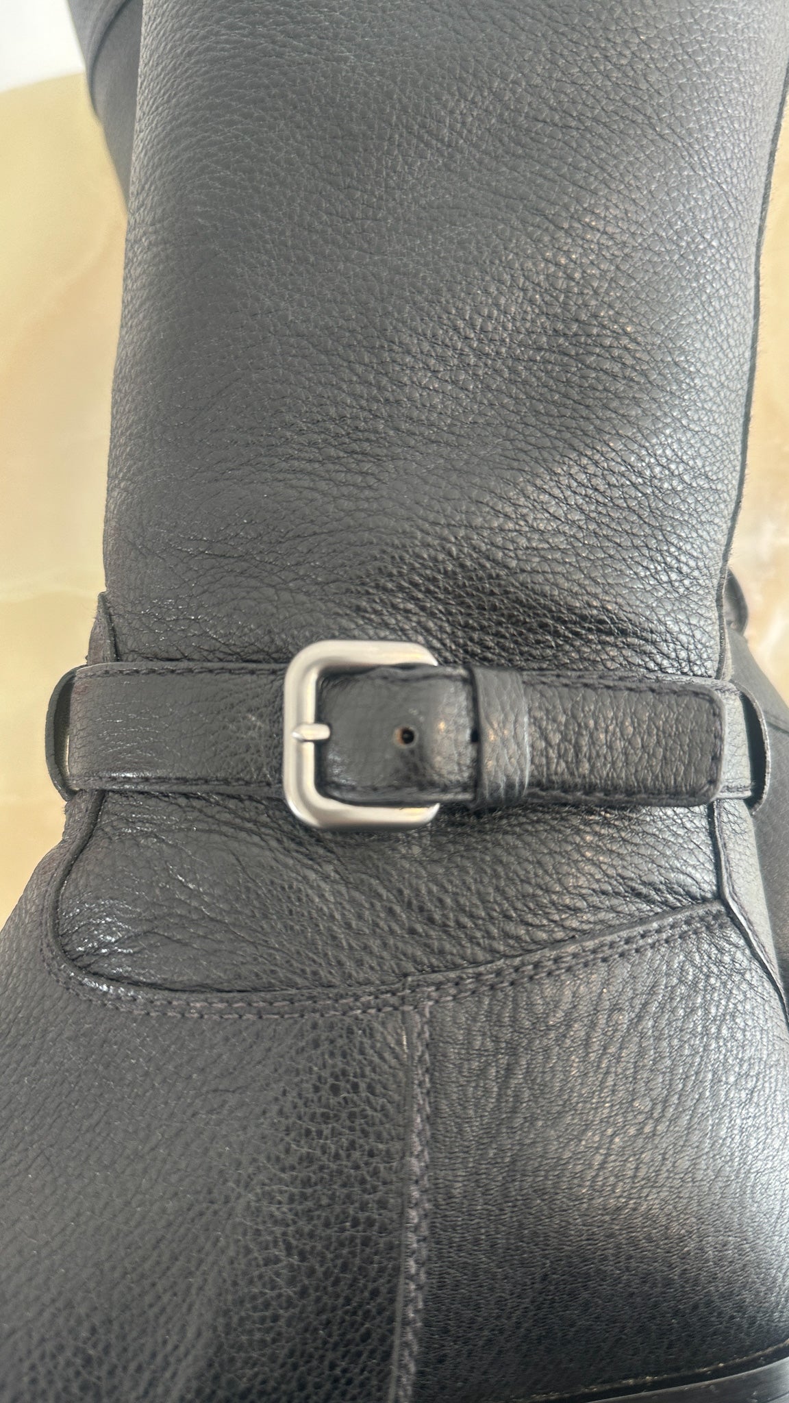 Prada Black Leather Riding Boots (RRP £1200) | Authentic Preloved