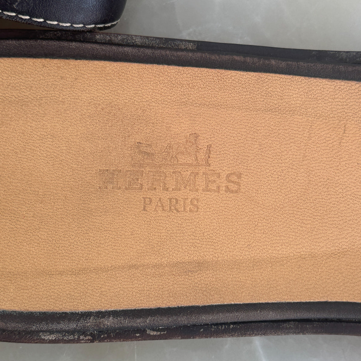Hermes Oran Sandals in Brown (RRP £650) | Authentic Preloved - Reloved Again