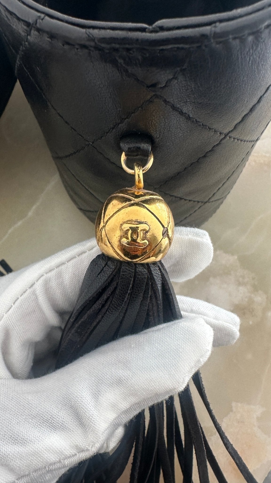 Chanel Vintage Leather Lambskin Box Bag | Authentic Preloved - Reloved Again