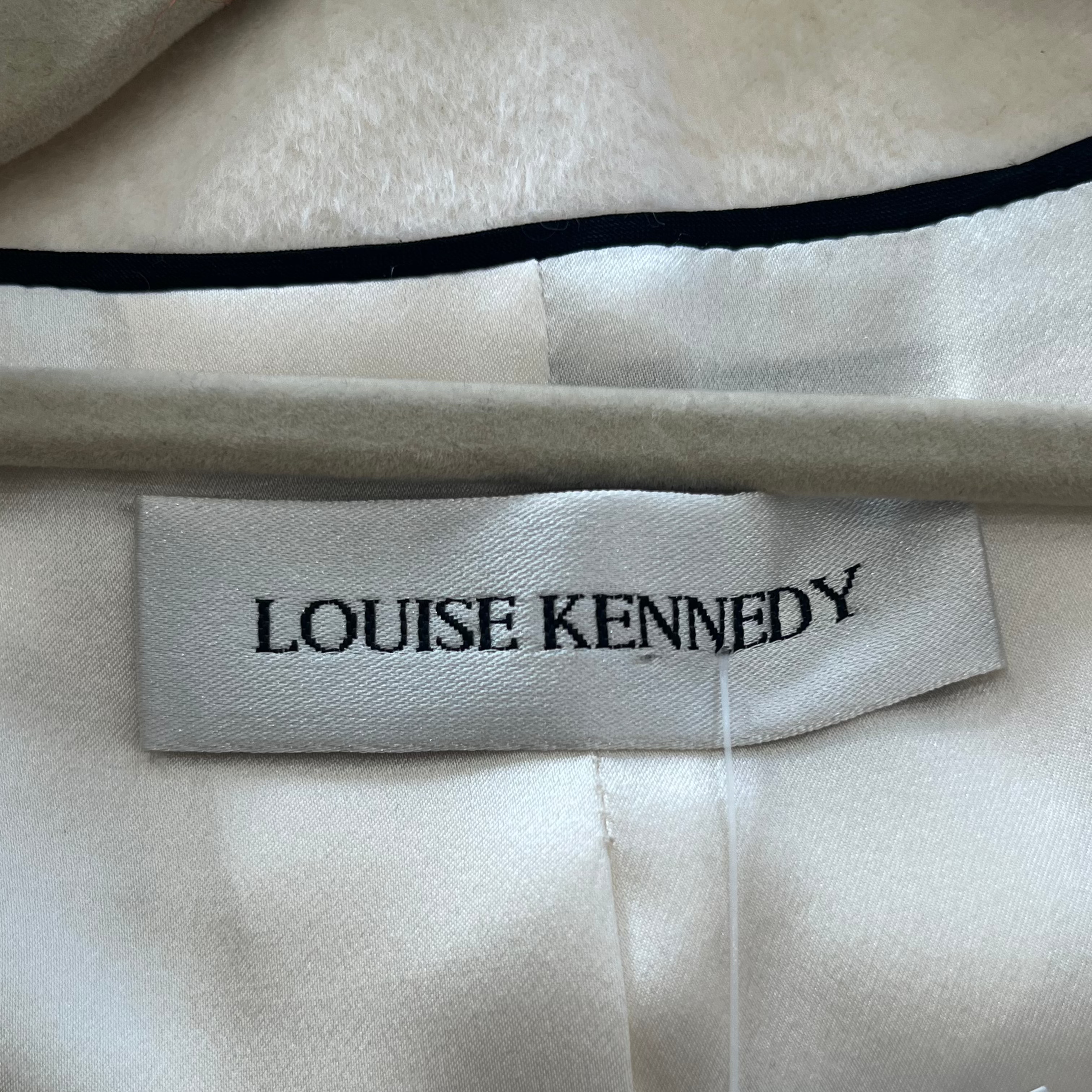 Louise Kennedy Jasmine Ivory Wool and Cashmere Coat (RRP £1300) | Authentic Preloved