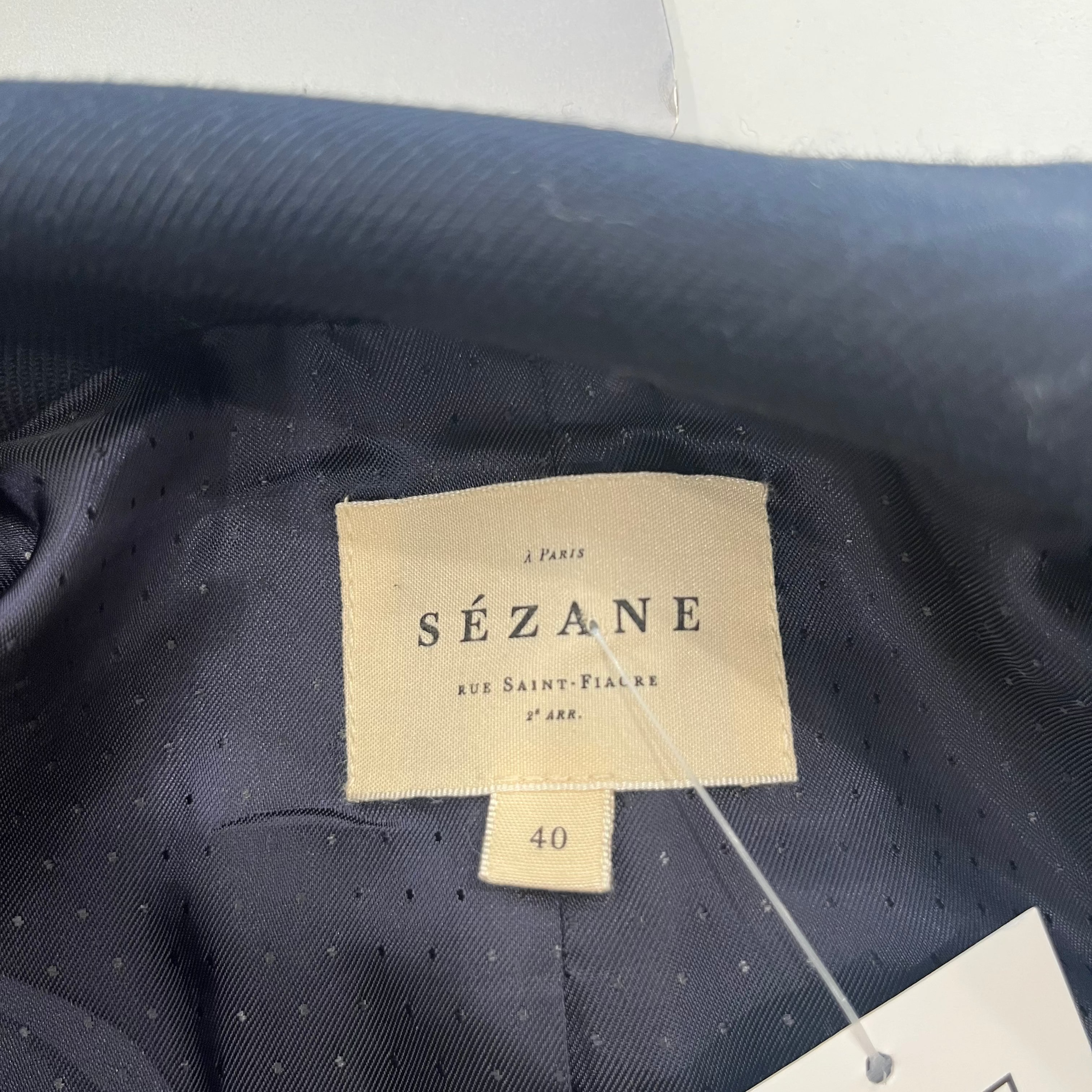 Sezane Blazer in Navy (RRP £195) | Authentic Preloved