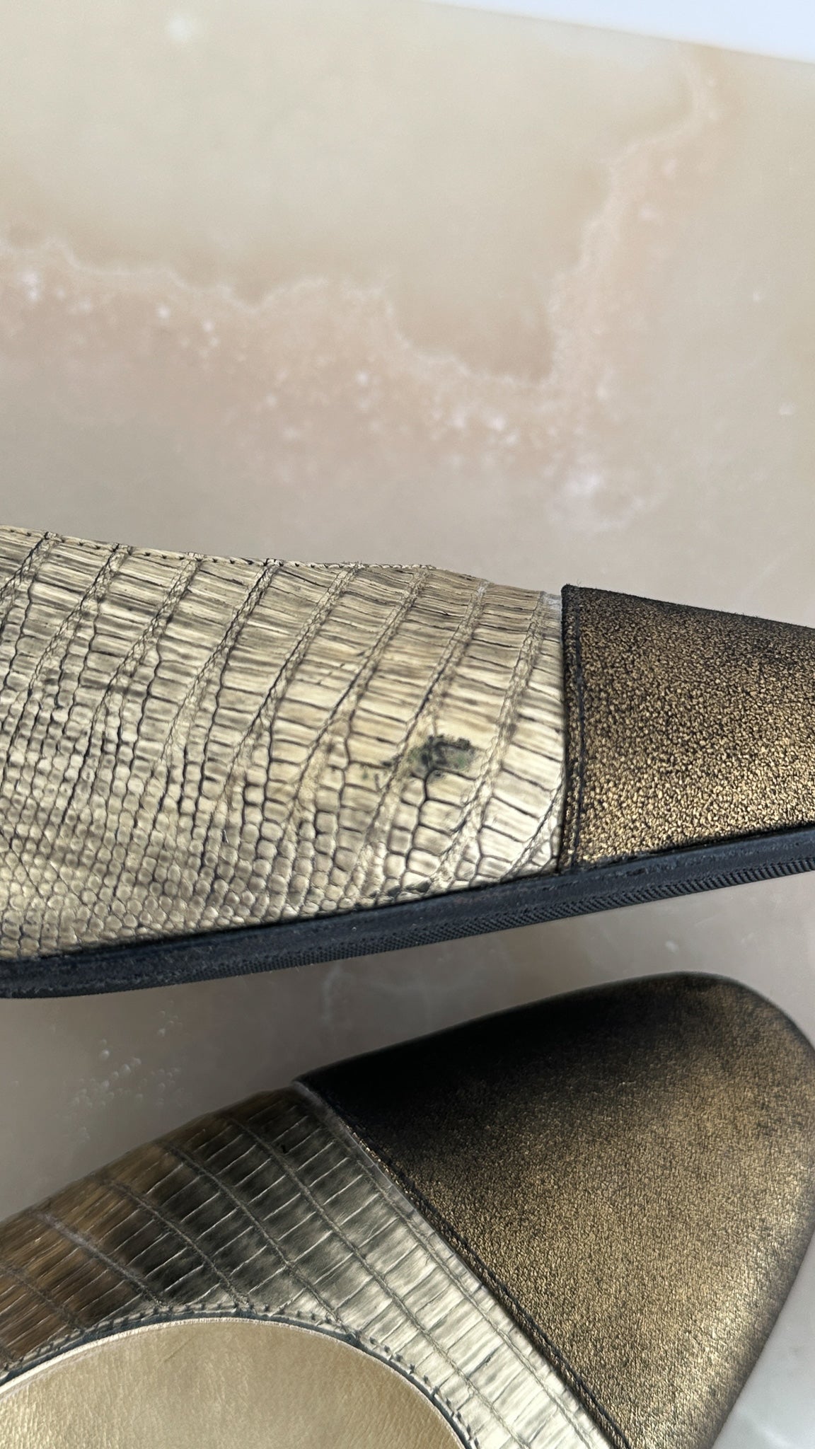 Chanel Gold Slingbacks EU 39 (RRP £1000) | Authentic Preloved
