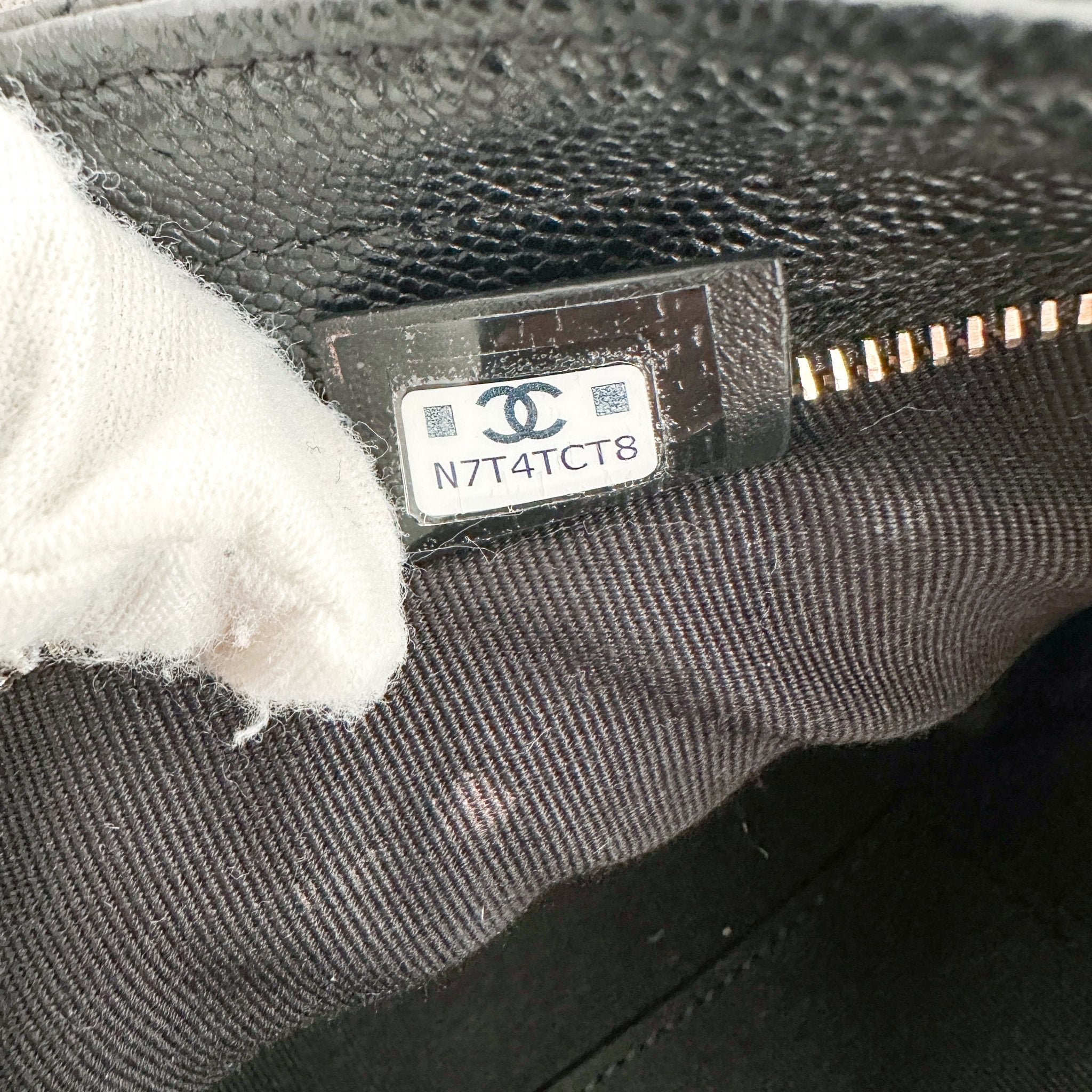 Chanel Black Caviar Leather Cosmetic Vanity Case RRP £1400 | Authentic Preloved - Reloved Again