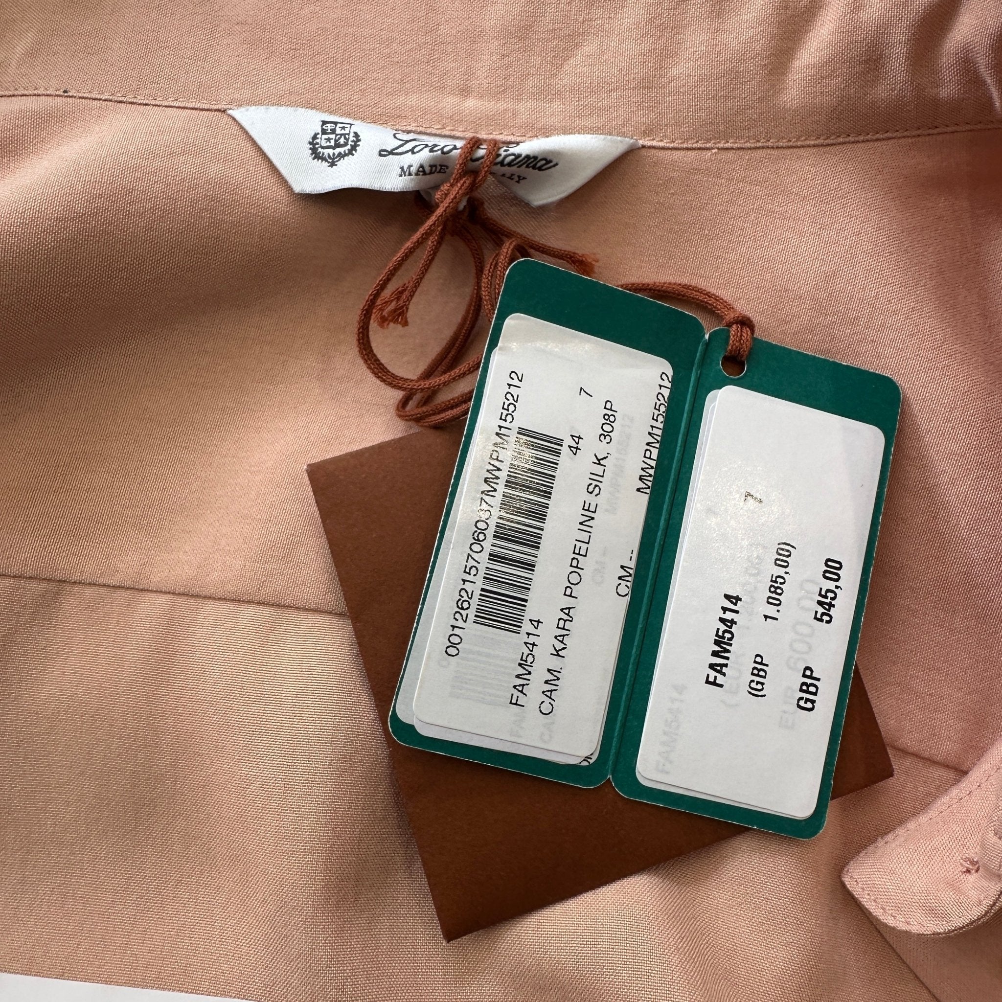 NEW Loro Piana Pink Kara Poplin Silk Shirt (RRP £1085) | Authentic Preloved - Reloved Again