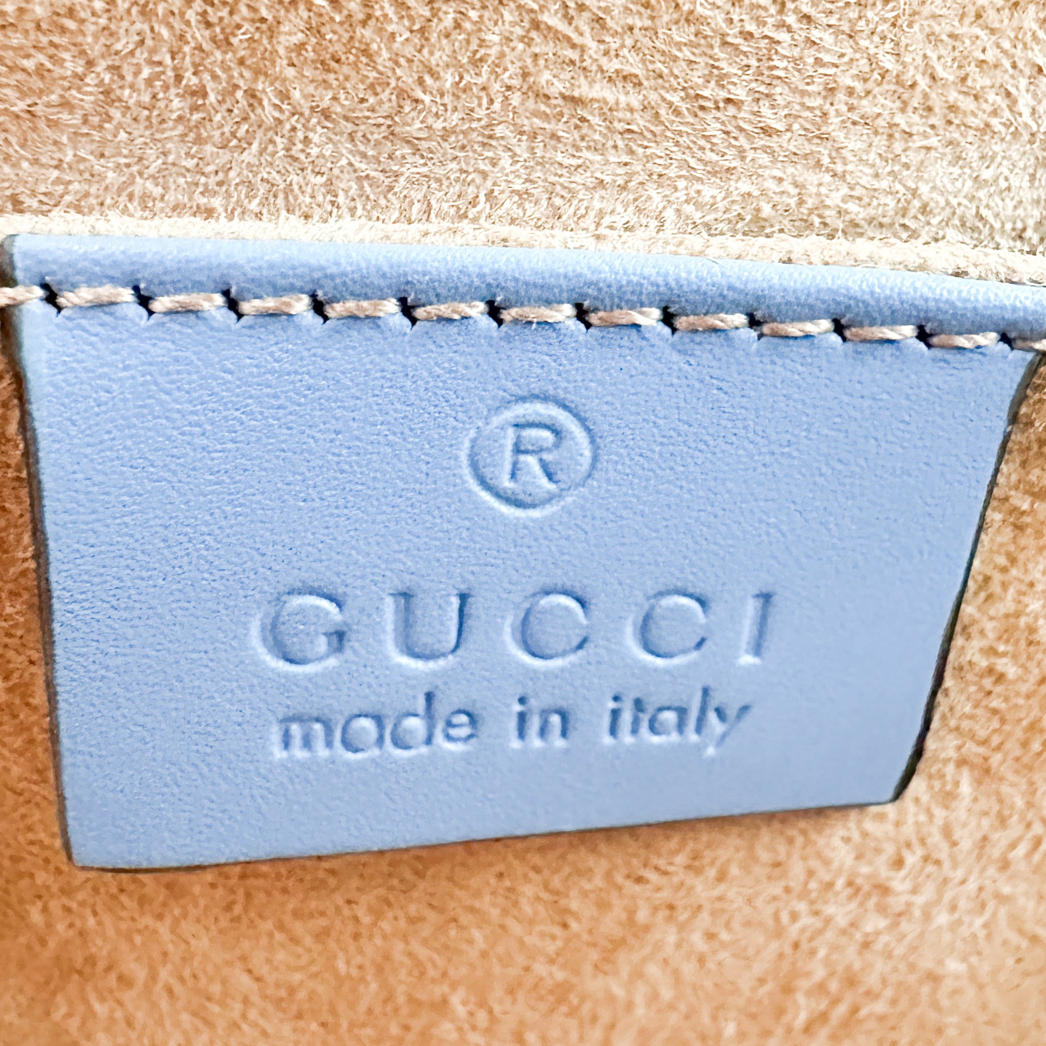 Gucci Blue Sylvie Small Top Handle Bag (RRP £2500) | Authentic Preloved