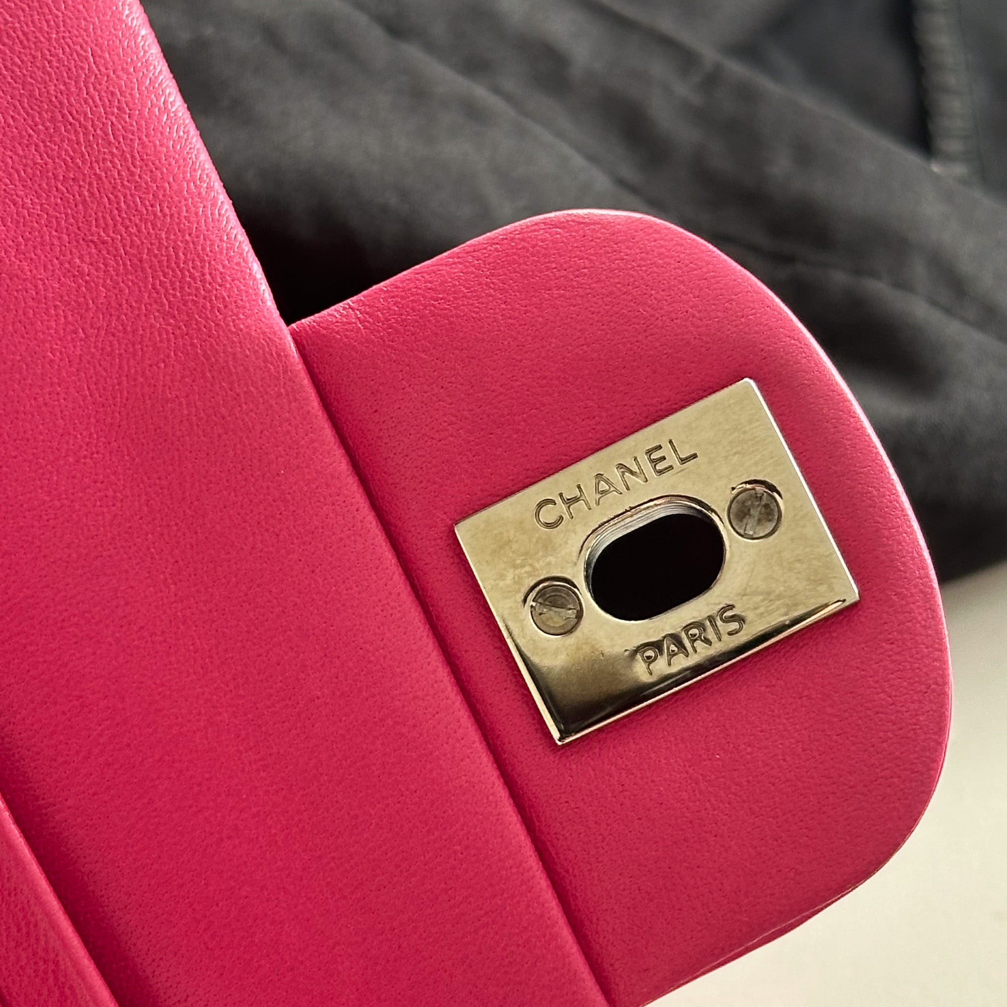 Chanel Classic 11:12 Medium Patent Double Flap Handbag in Pink RRP £8850 | Authentic Preloved - Reloved Again