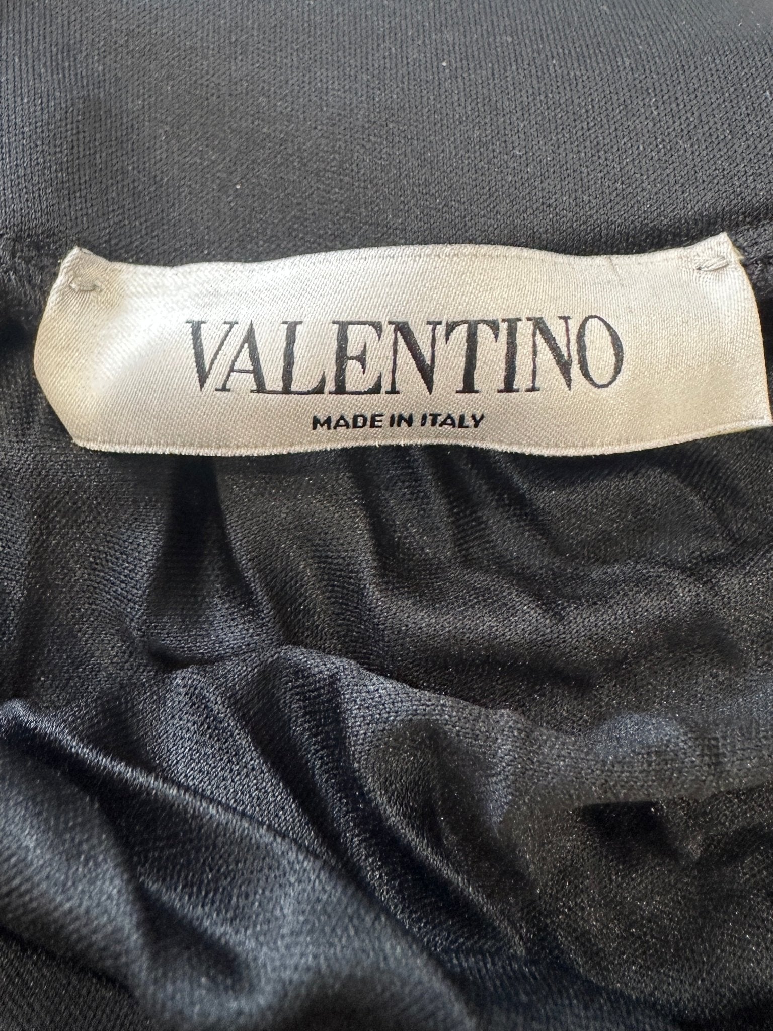 Valentino Black Pleated Logo Skirt RRP £1200 | Authentic Preloved - Reloved Again