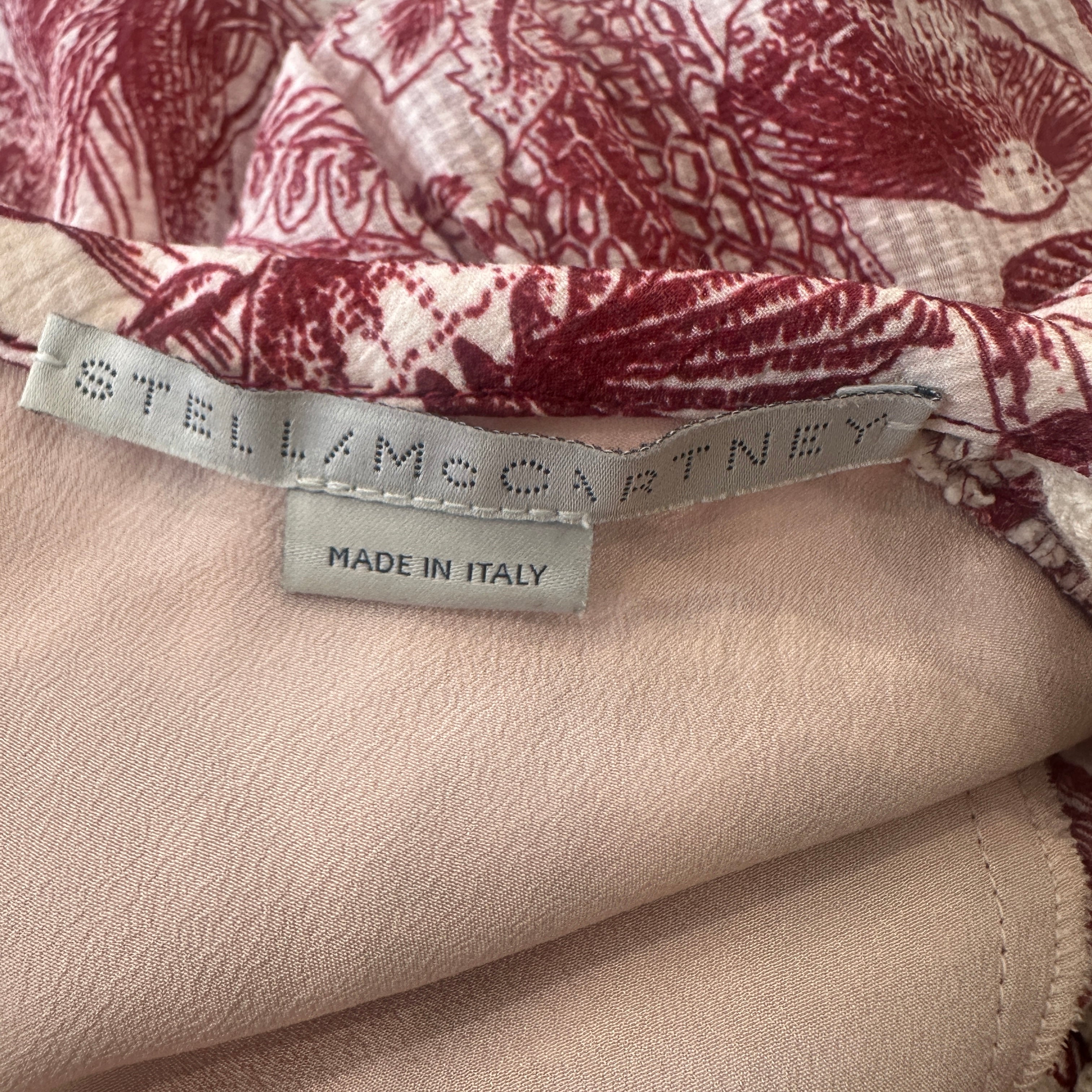 Stella McCartney Pink Mushroom Print Mini Dress (RRP £680) | Authentic Preloved