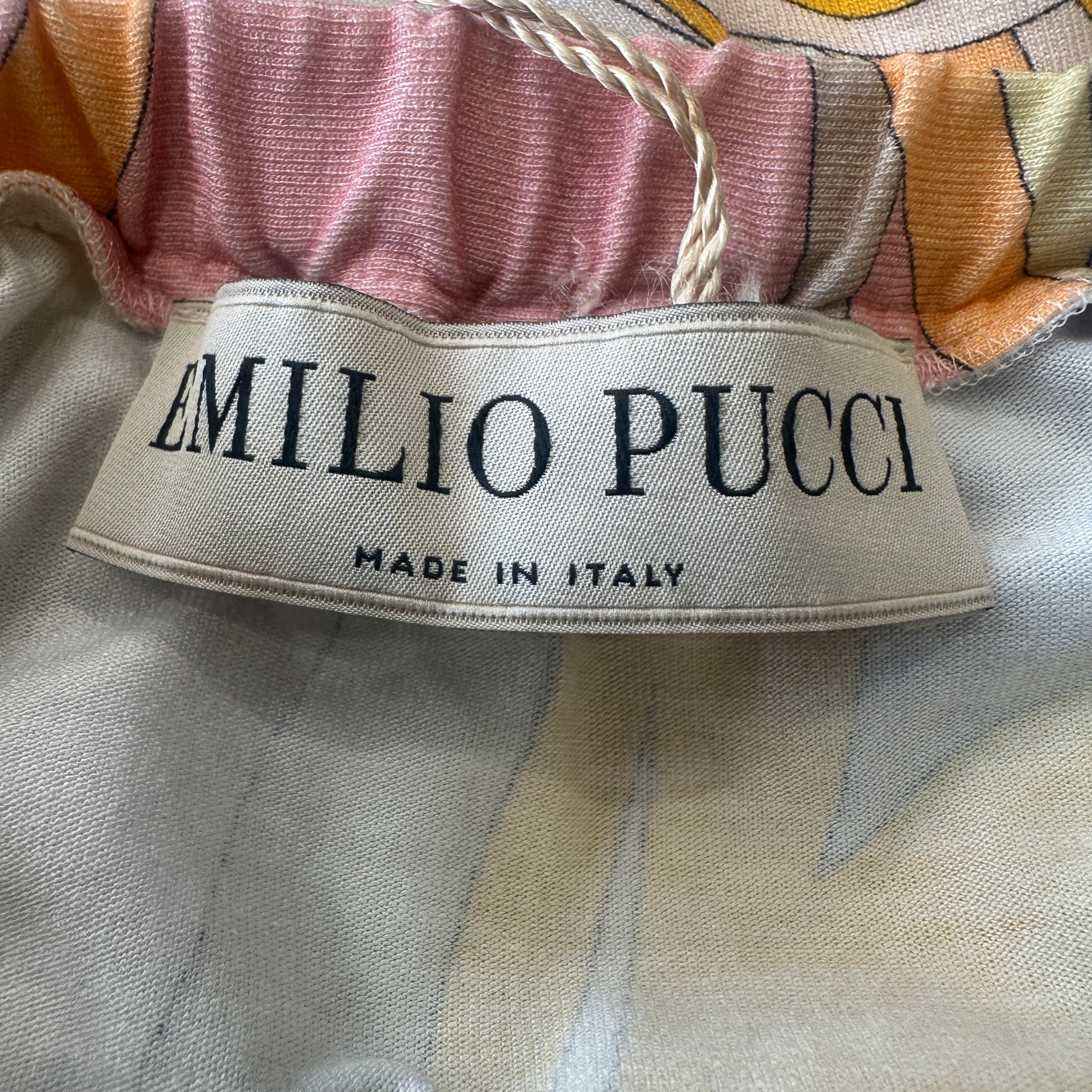 Emilio Pucci Multicolour Swirl Halterneck Dress (RRP £1200) | Authentic Preloved