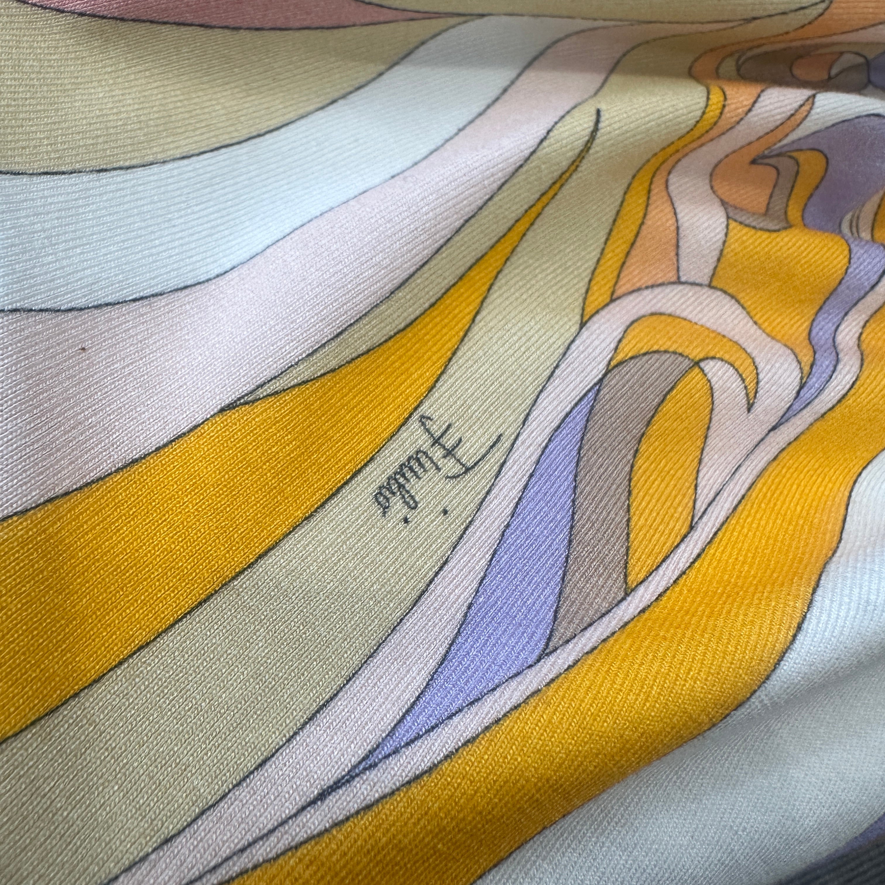 Emilio Pucci Multicolour Swirl Halterneck Dress (RRP £1200) | Authentic Preloved