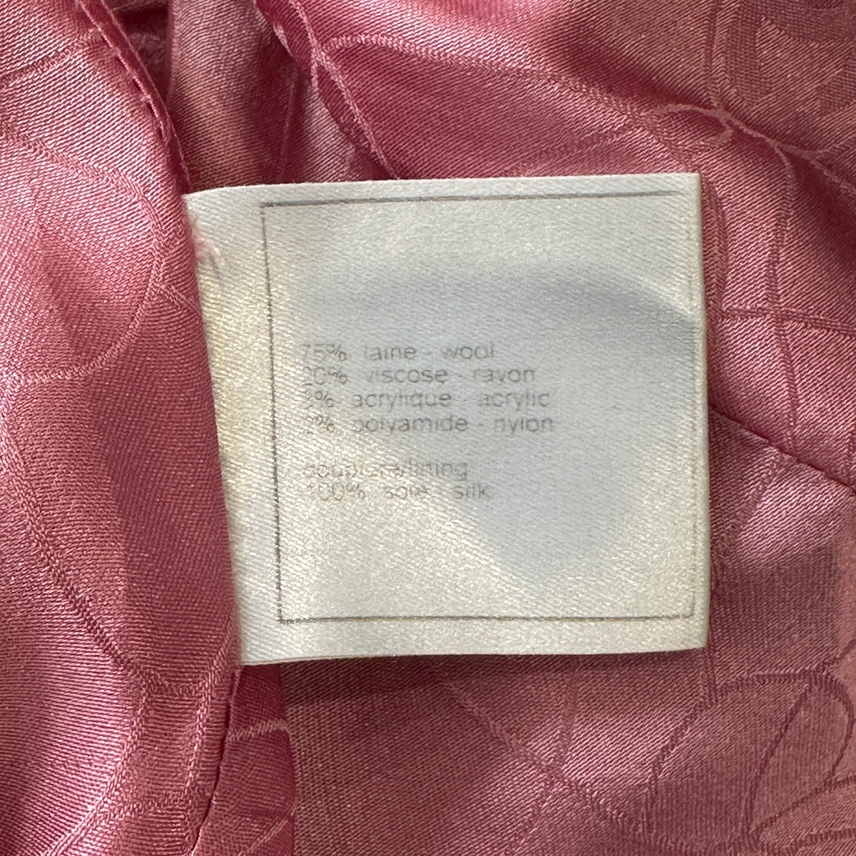 Chanel Vintage Pink and Green Multicolour Tweed Jacket | Authentic Preloved