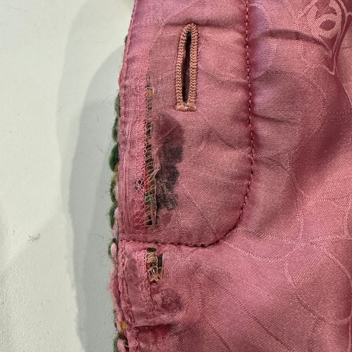 Chanel Vintage Pink and Green Multicolour Tweed Jacket | Authentic Preloved