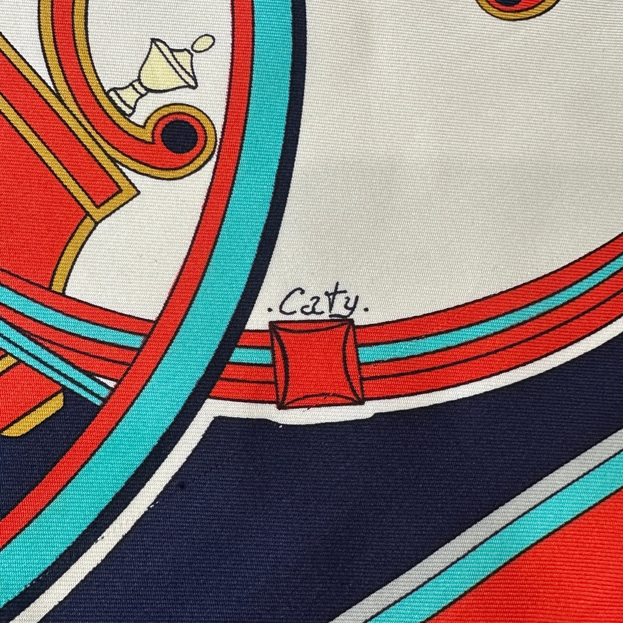 Hermes Washington's Carriage Carré 90 Twill Scarf (RRP £520) | FINAL S