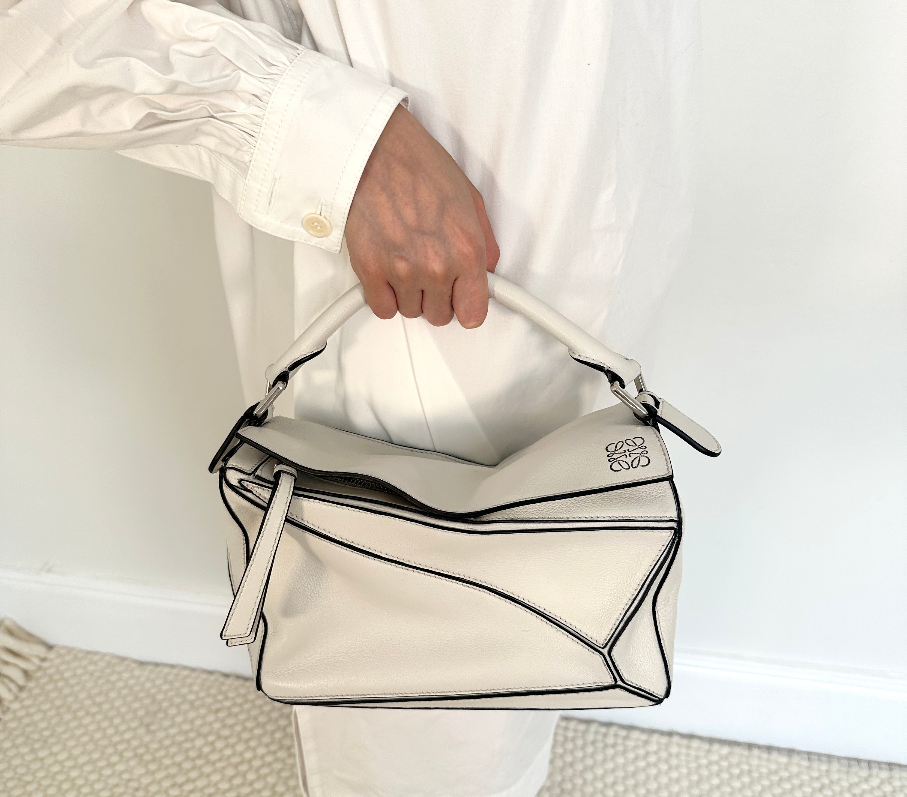 Puzzle small bag in white RRP £2.5k