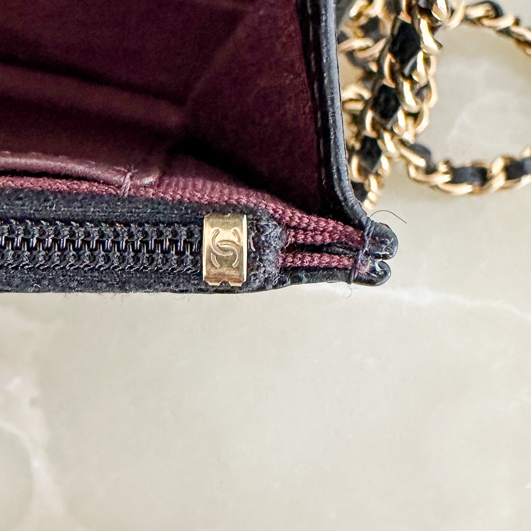 Chanel Wallet on Chain Black Caviar Leather & Gold Hardware RRP £3,000 | Authentic Preloved