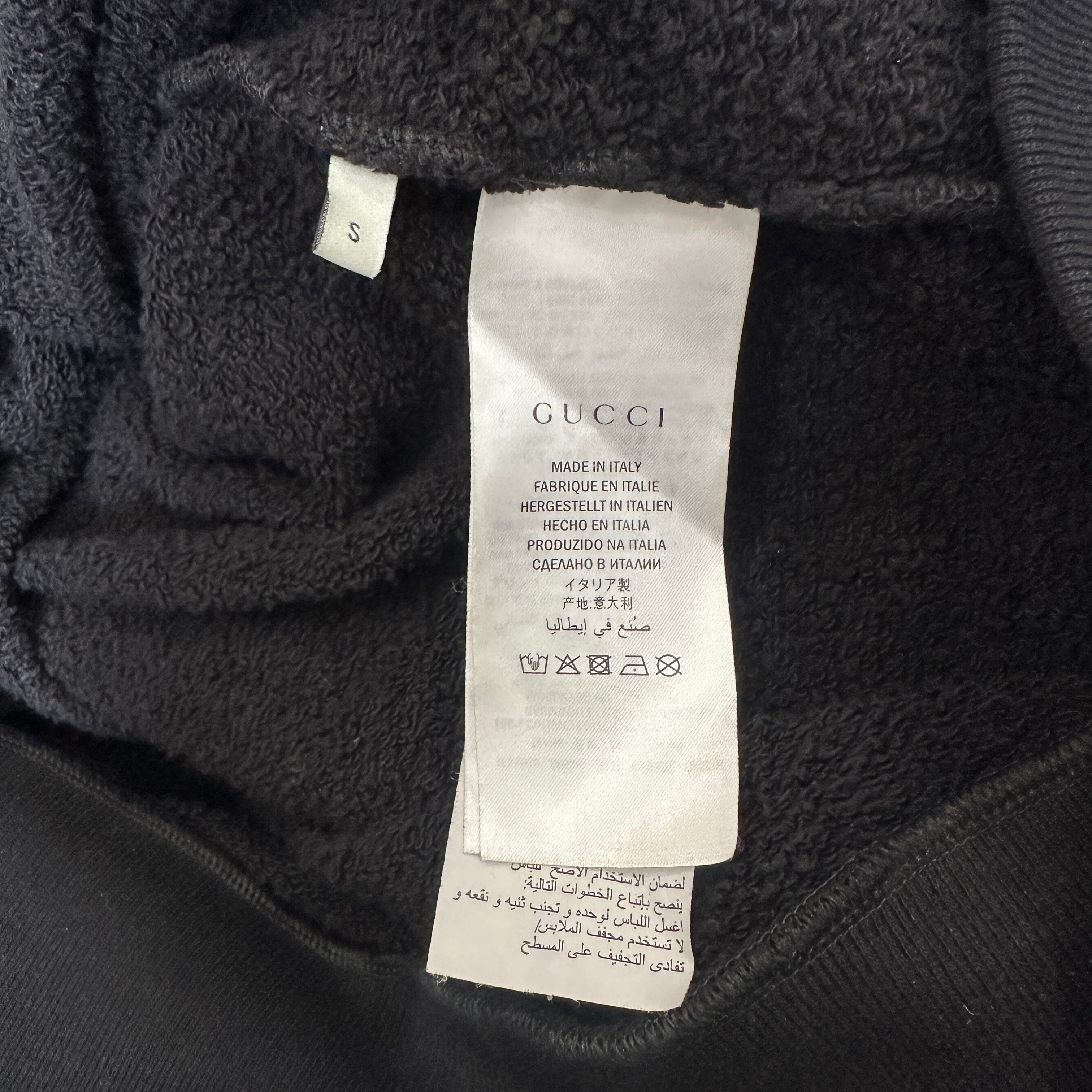 Gucci Black GG Logo Hoodie (RRP £700) | Authentic Preloved