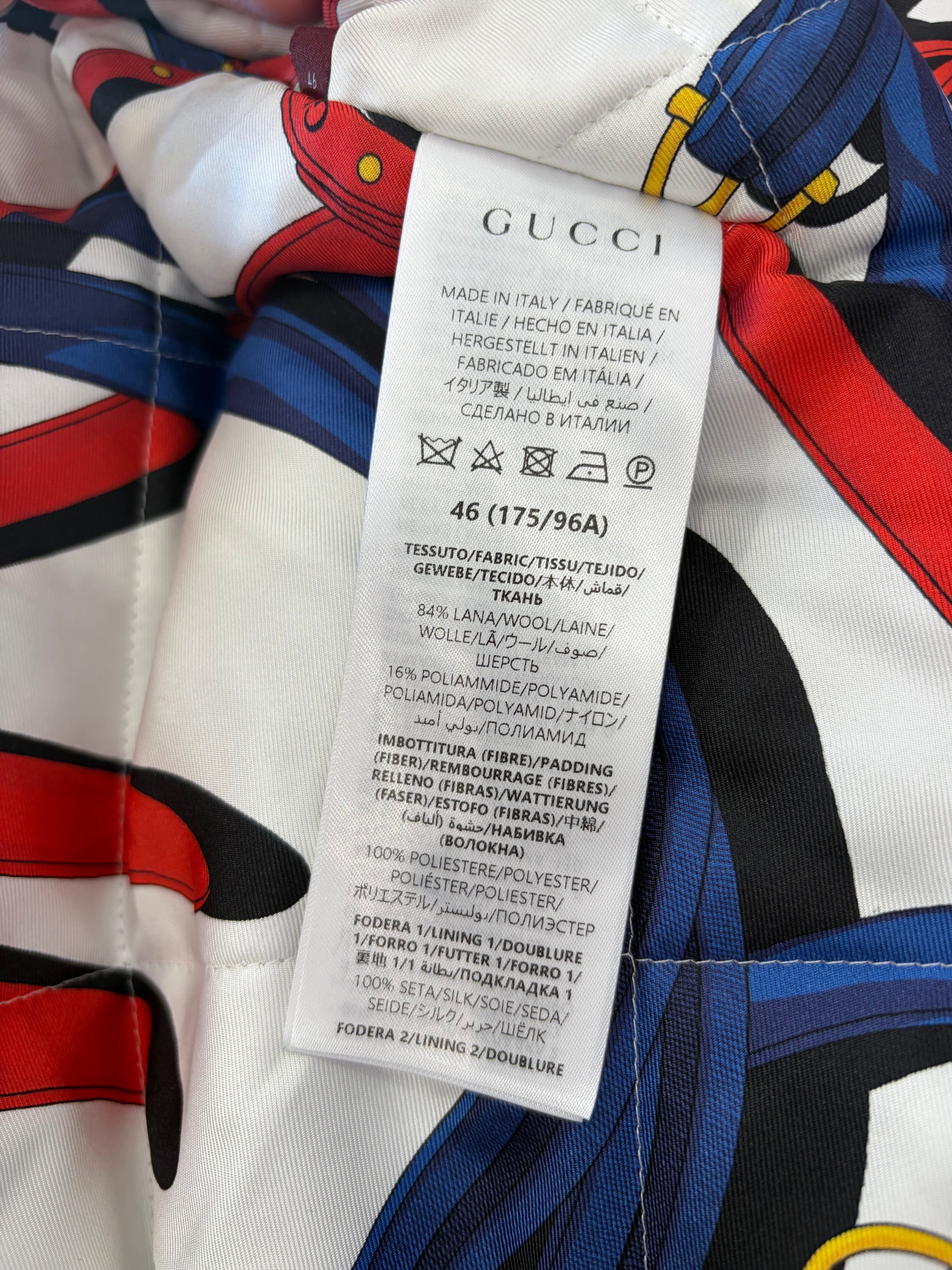 Gucci Navy Wool Boucle Jacket (RRP £2000) | Authentic Preloved