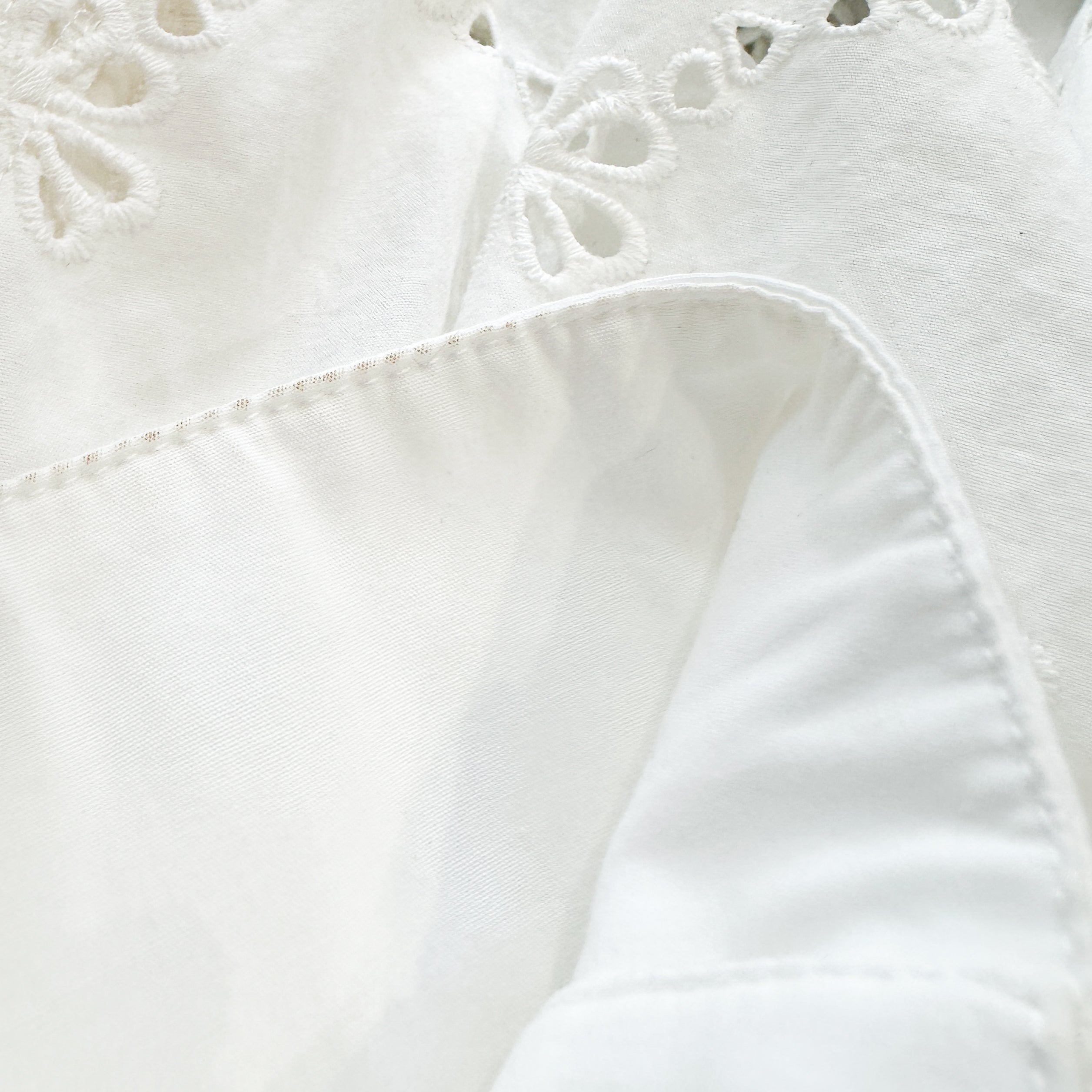Area White Eyelet Cotton Shirt Dress (RRP £300) | Authentic Preloved
