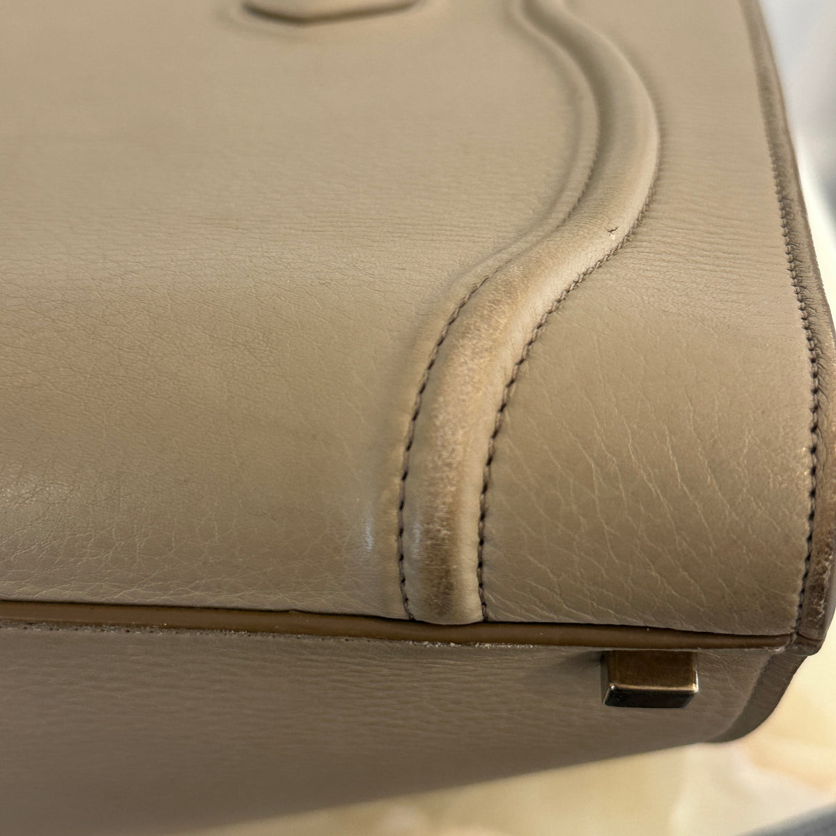 Céline Medium Phantom Luggage Tote in Taupe Leather (RRP £2400) | Authentic Preloved