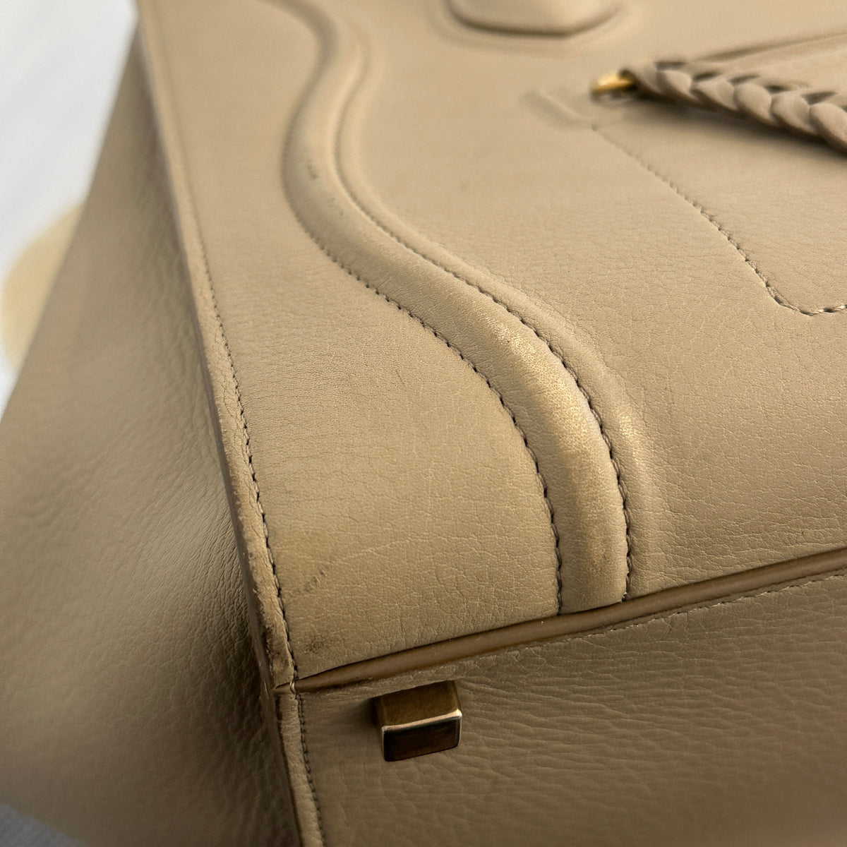 Céline Medium Phantom Luggage Tote in Taupe Leather (RRP £2400) | Authentic Preloved