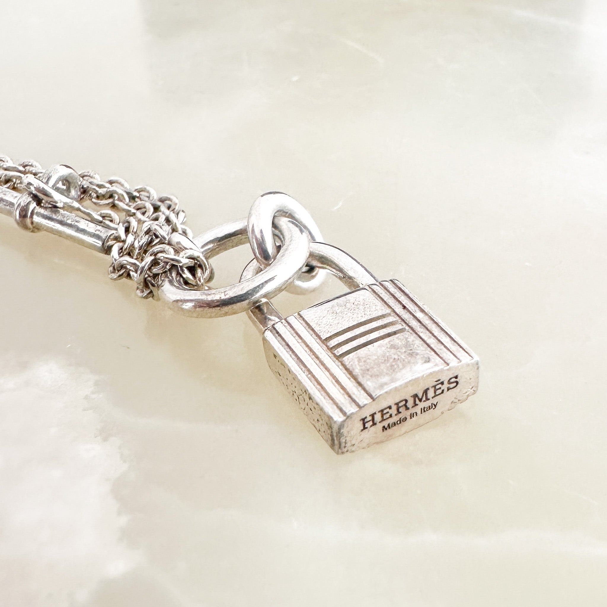Hermes O'Kelly Necklace in Sterling  Silver RRP £1000 | Authentic Preloved FINAL SALE