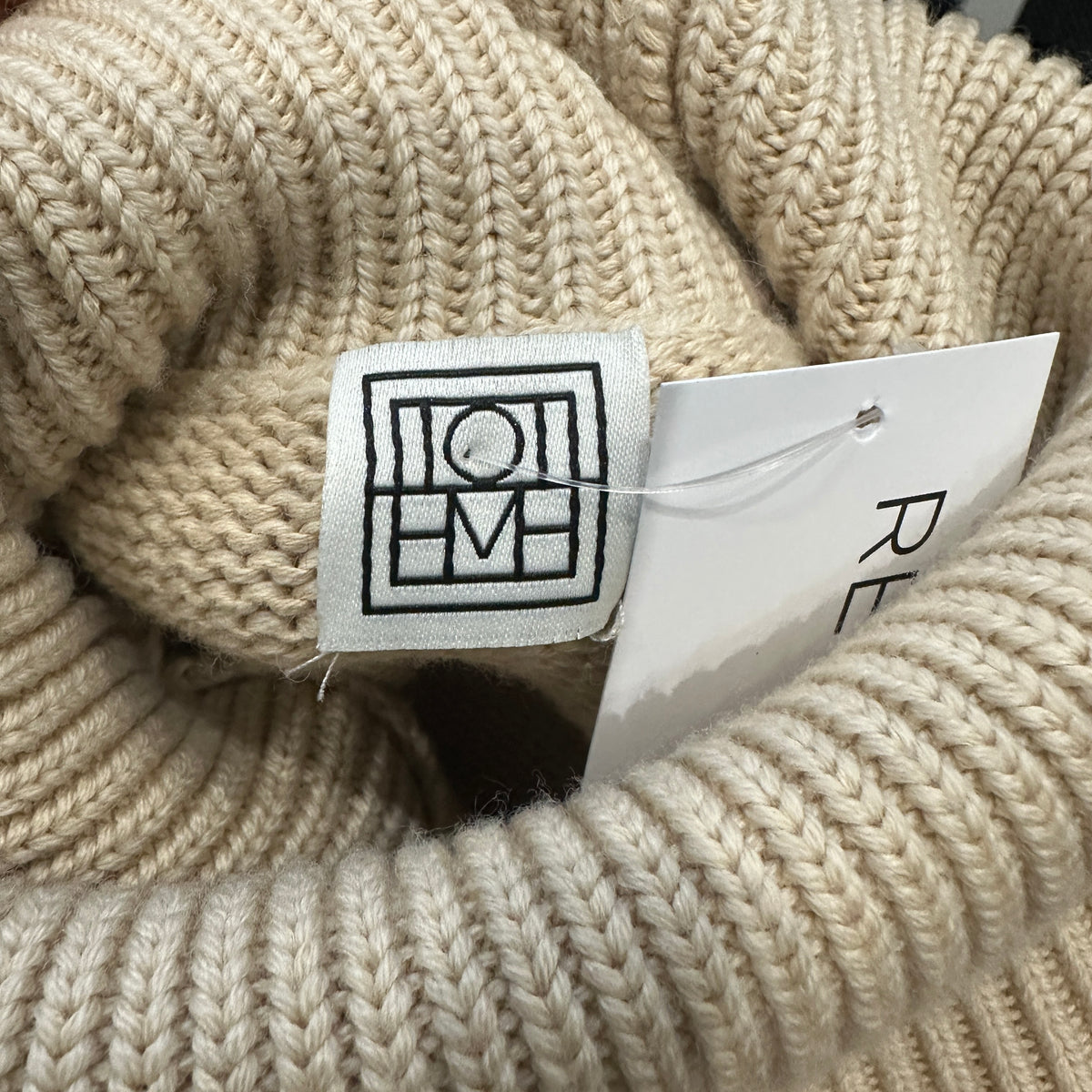 Toteme Turtleneck Beige Jumper (RRP £450) | Authentic Preloved