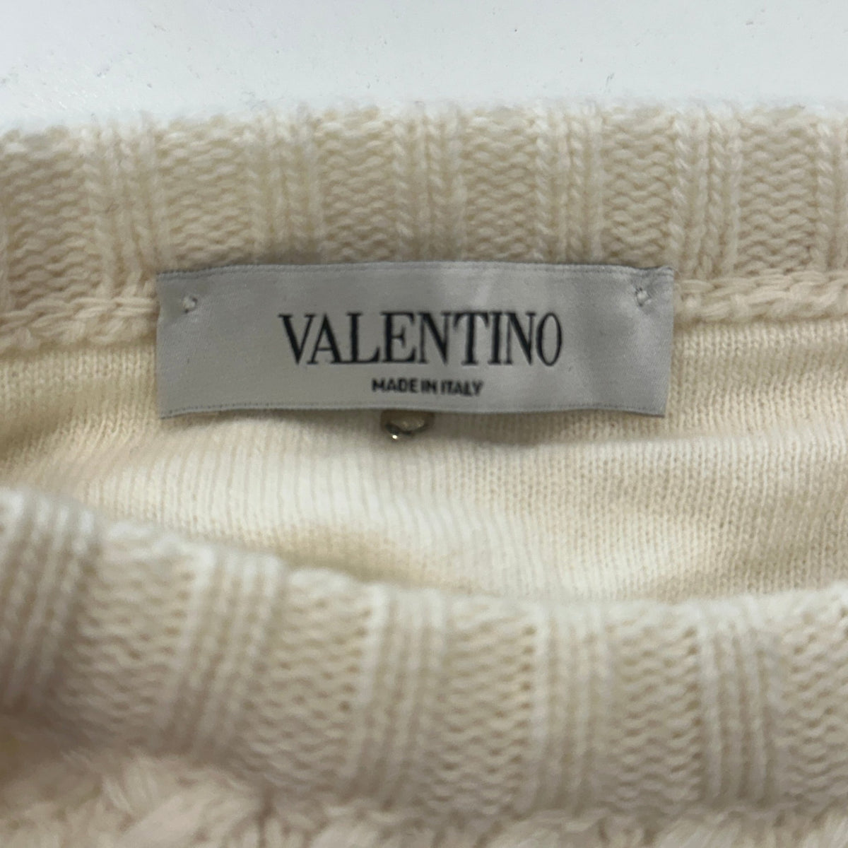 Valentino Aran Style Virgin Wool Jumper (RRP £1100) | Authentic Preloved - Reloved Again