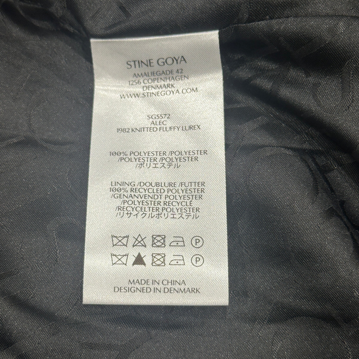 NEW Stine Goya Fluffy Black Coat (RRP £550) | Authentic Preloved