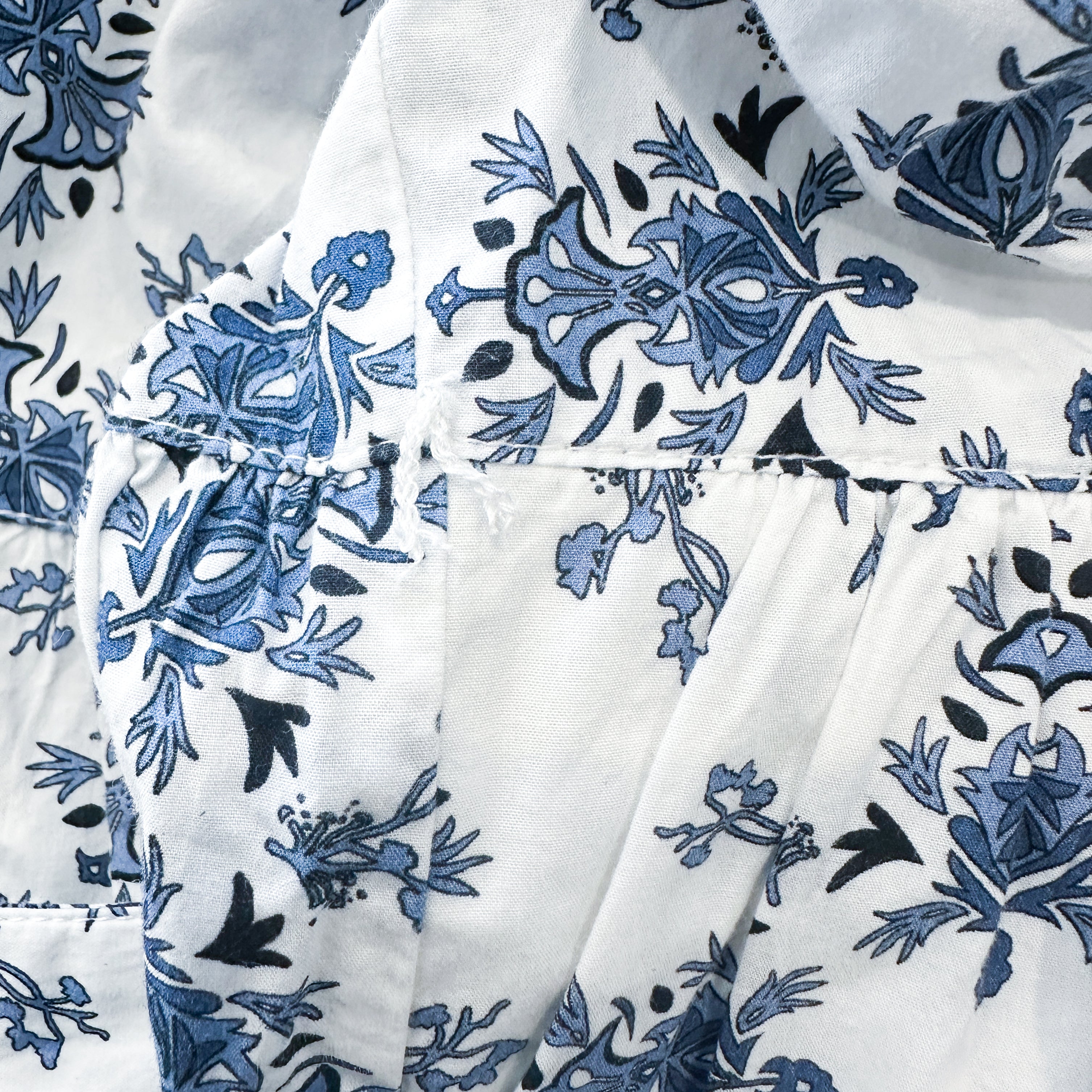 Cefinn White & Blue Floral Maxi Dress (RRP £320) | Authentic Preloved