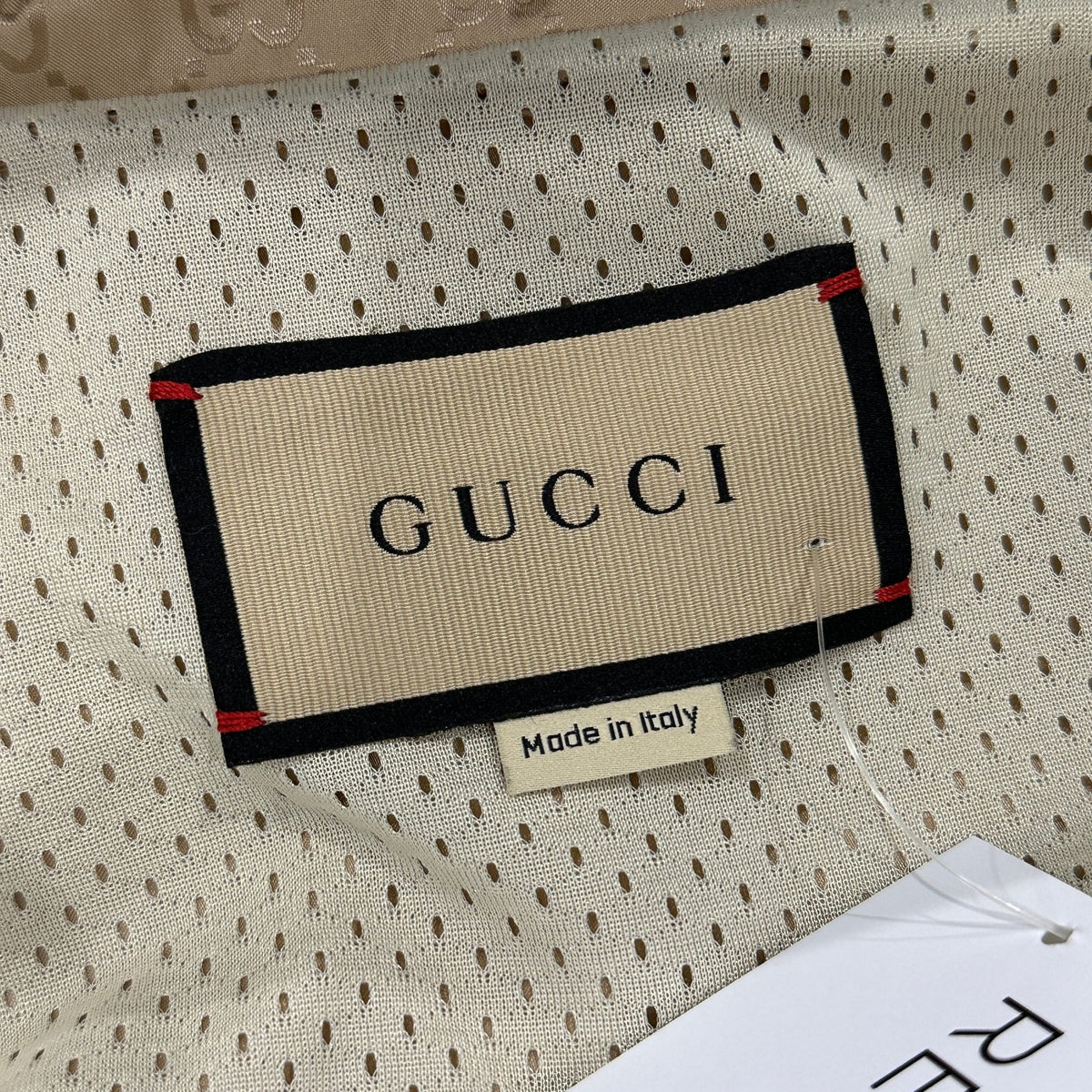 Gucci Beige GG Monogram Hooded Anorak Coat (RRP £2000) | Authentic Preloved - Reloved Again