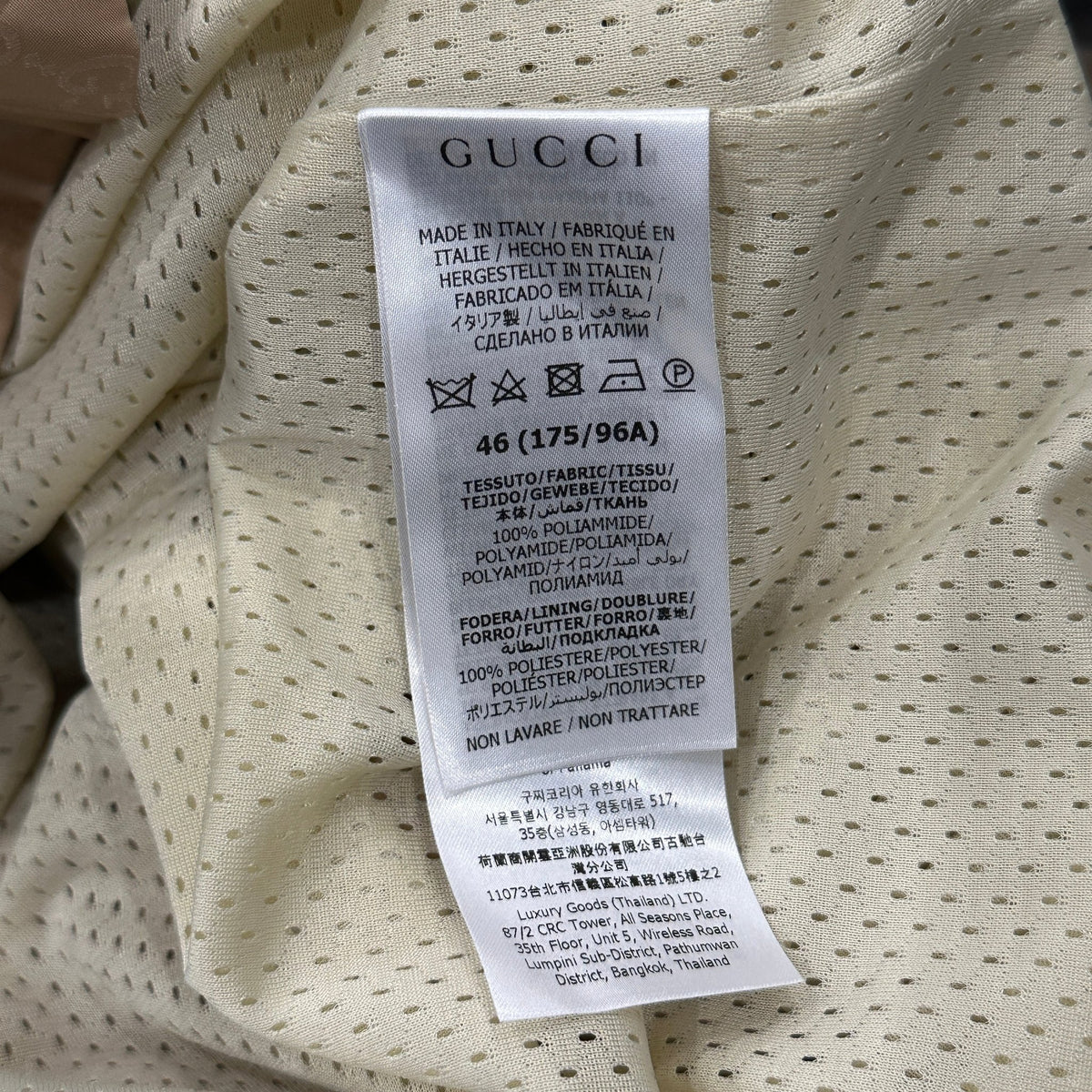 Gucci Beige GG Monogram Hooded Anorak Coat (RRP £2000) | Authentic Preloved - Reloved Again