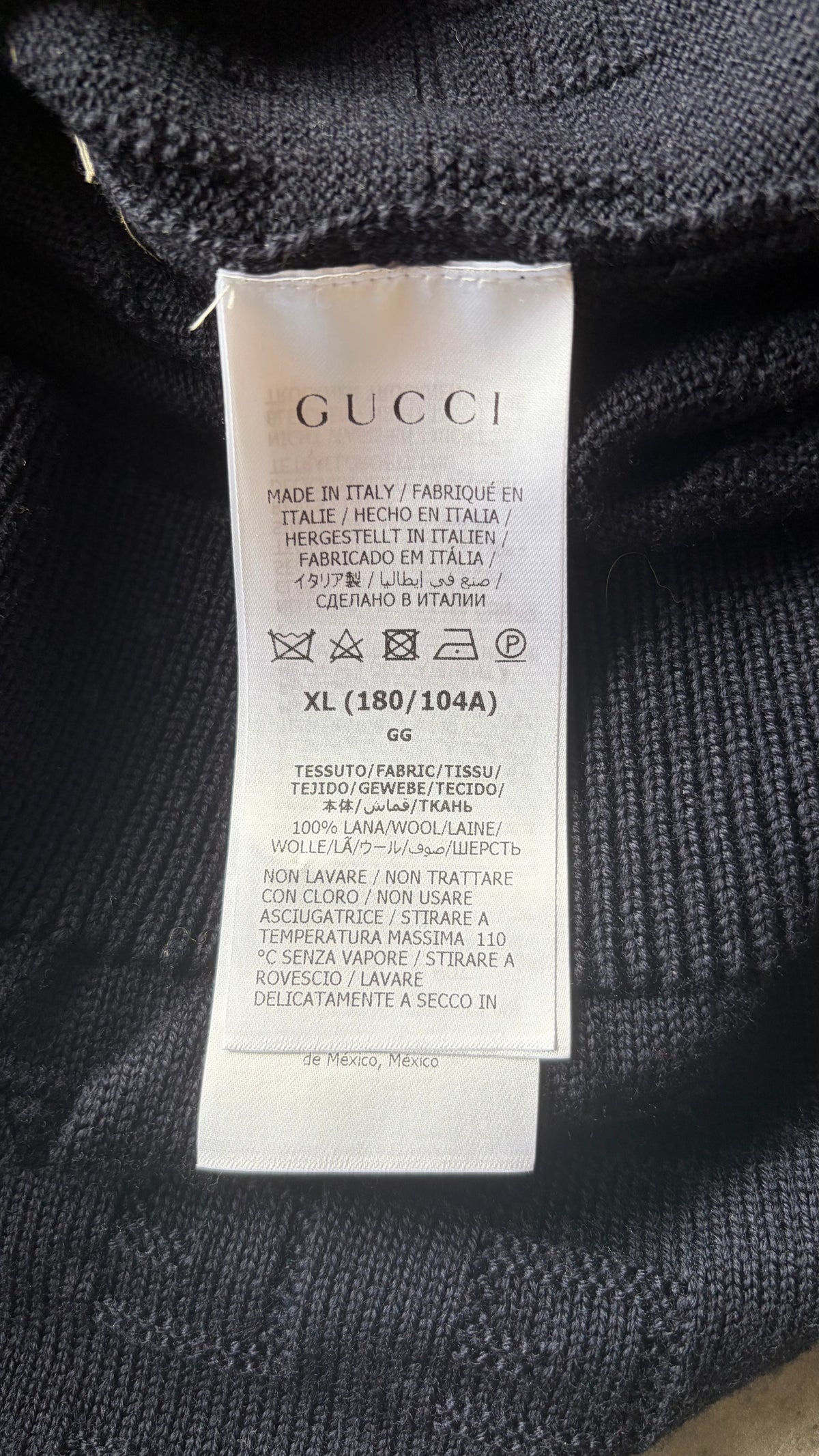 Gucci Navy V Neck Jumper RRP £1100