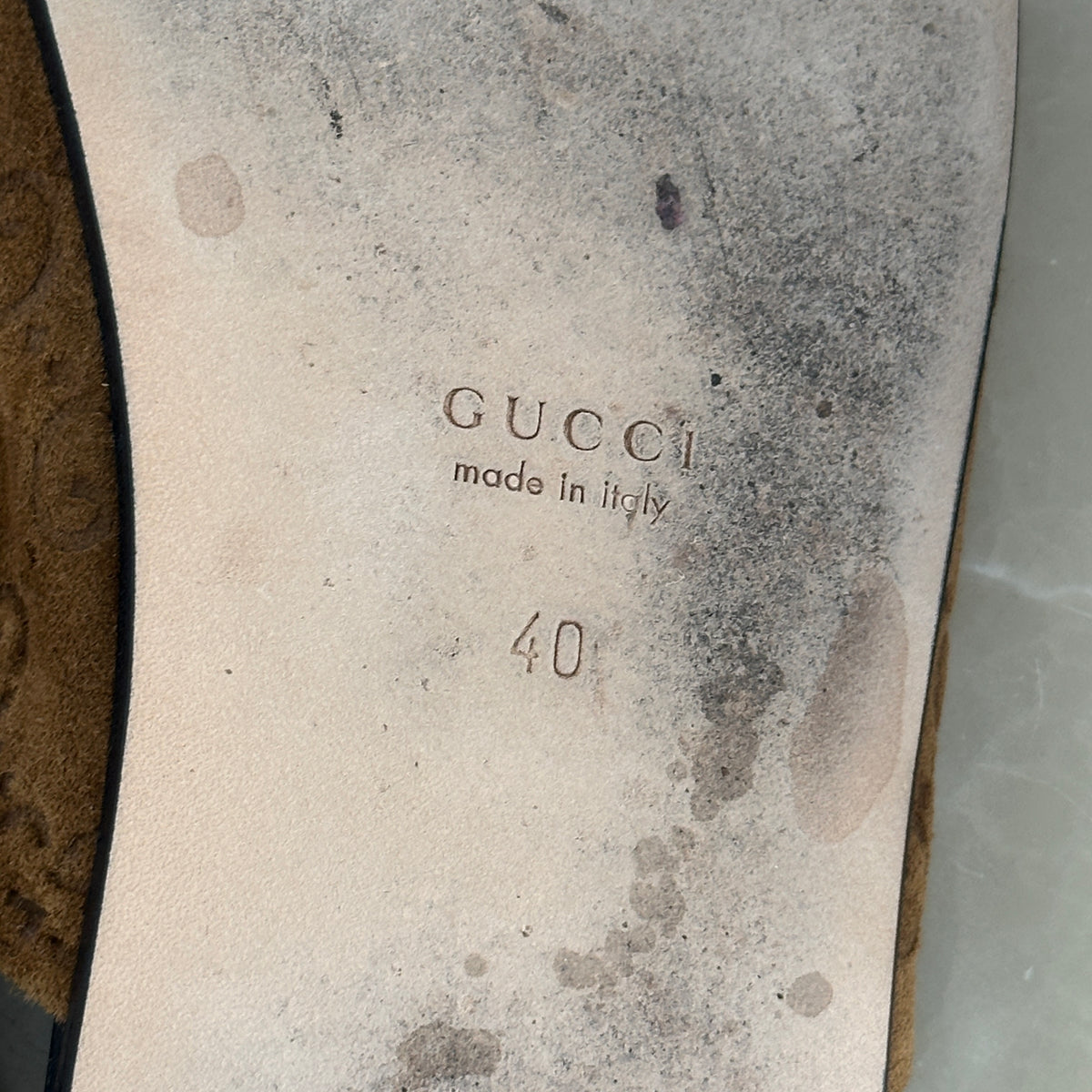 Gucci Jordan Soft Loafer in Dark Brown Suede (RRP £725) | Authentic Preloved