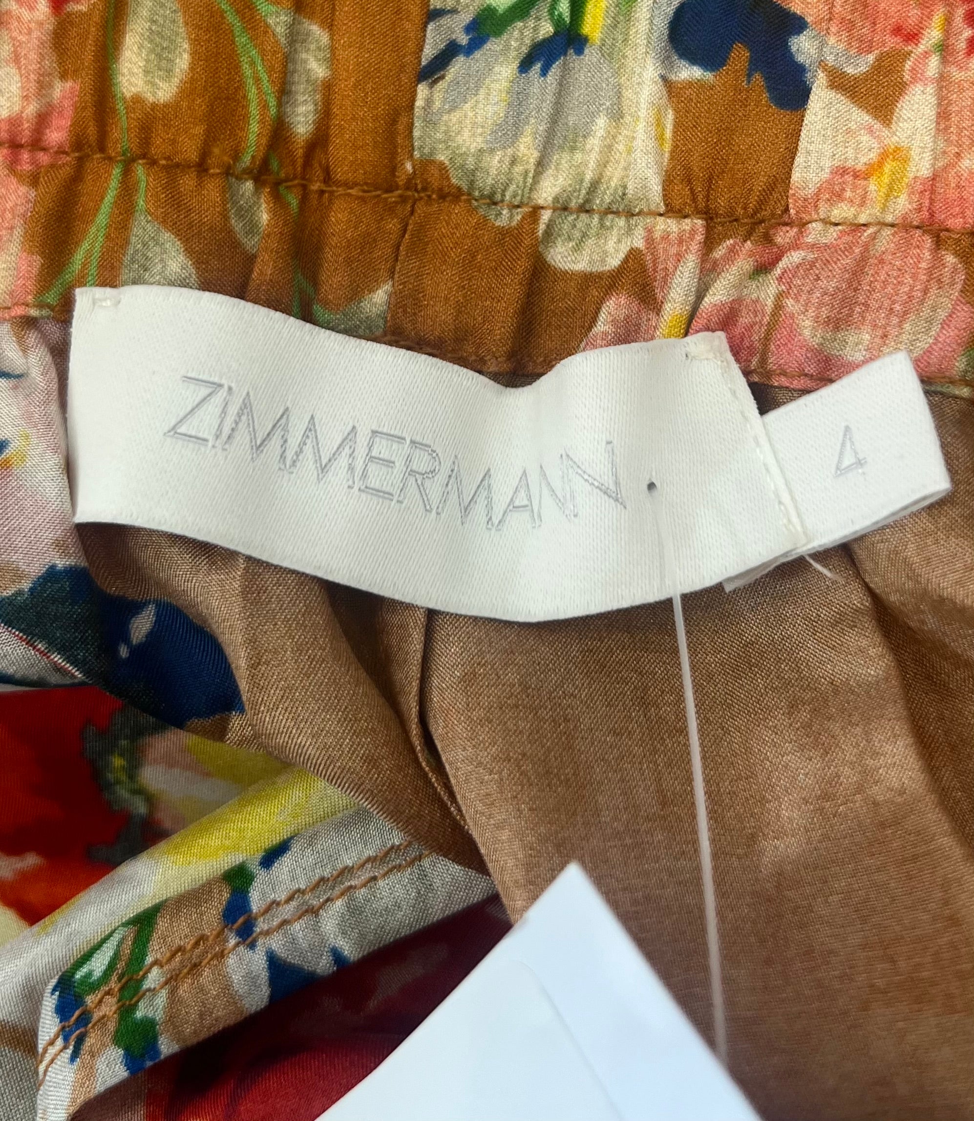Zimmermann Floral Oragne Trousers (RRP £400) | Authentic Preloved