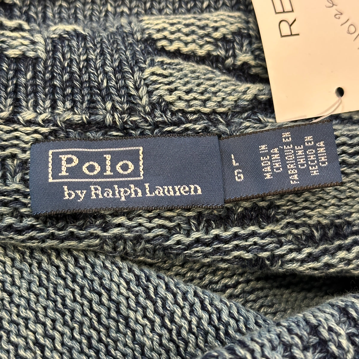 Polo by Ralph Lauren Blue Knitted Cotton Cardigan (RRP £799) | Authentic Preloved