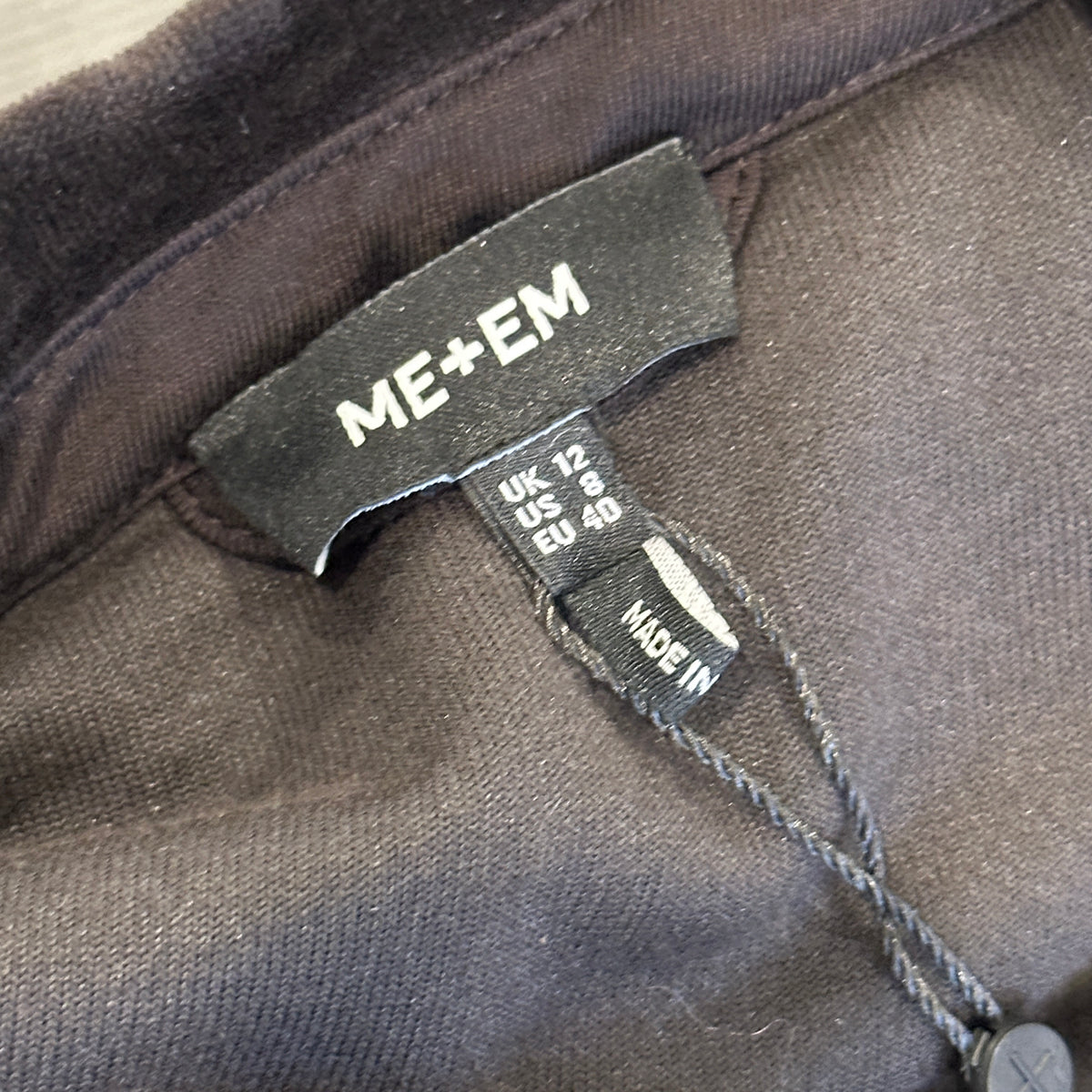 NEW Me+EM Black Velvet Belted Wide-Leg Jumpsuit (RRP £225) | Authentic Preloved