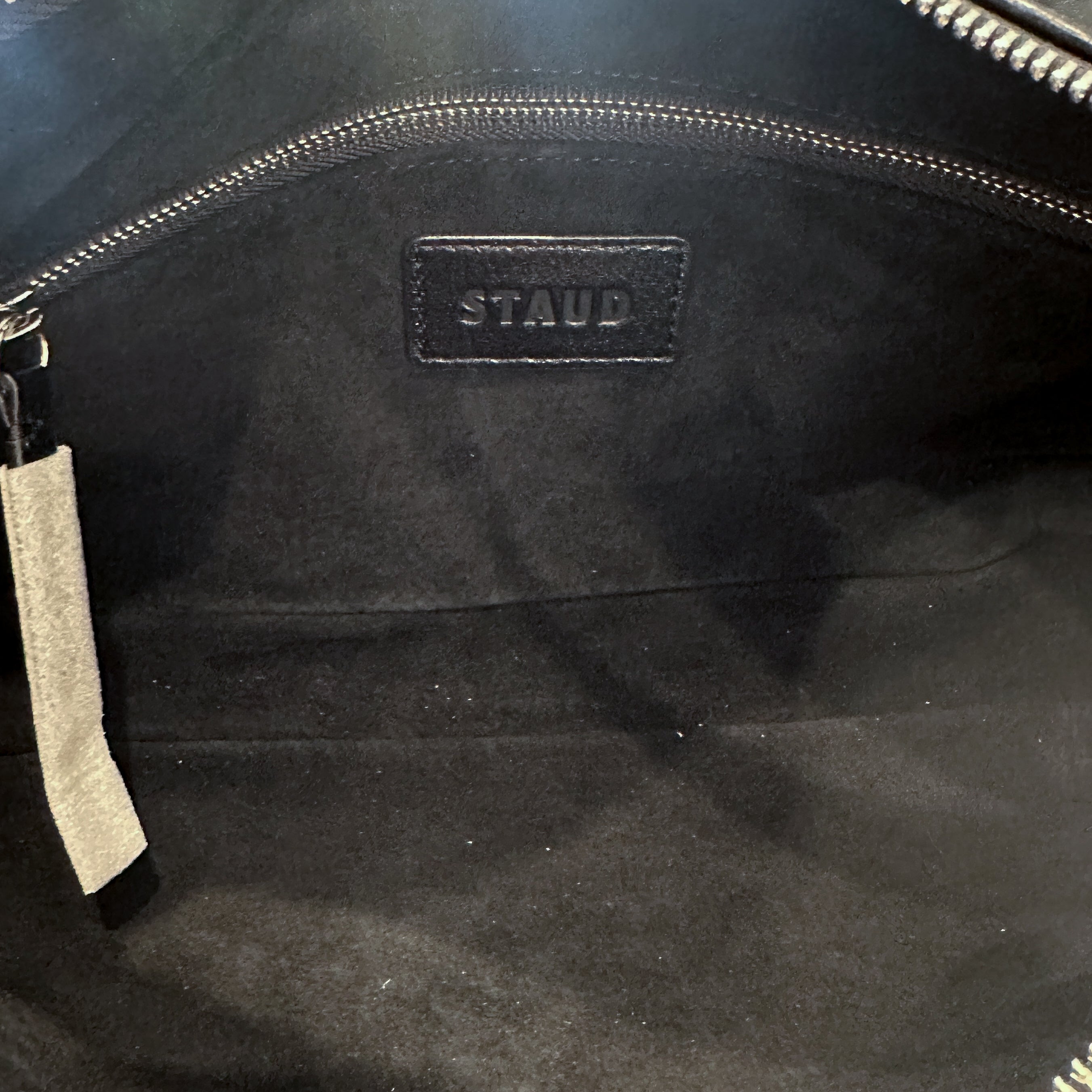 NEW STAUD Black Rivet Demy Shoulder Bag (RRP £475) | Authentic Preloved