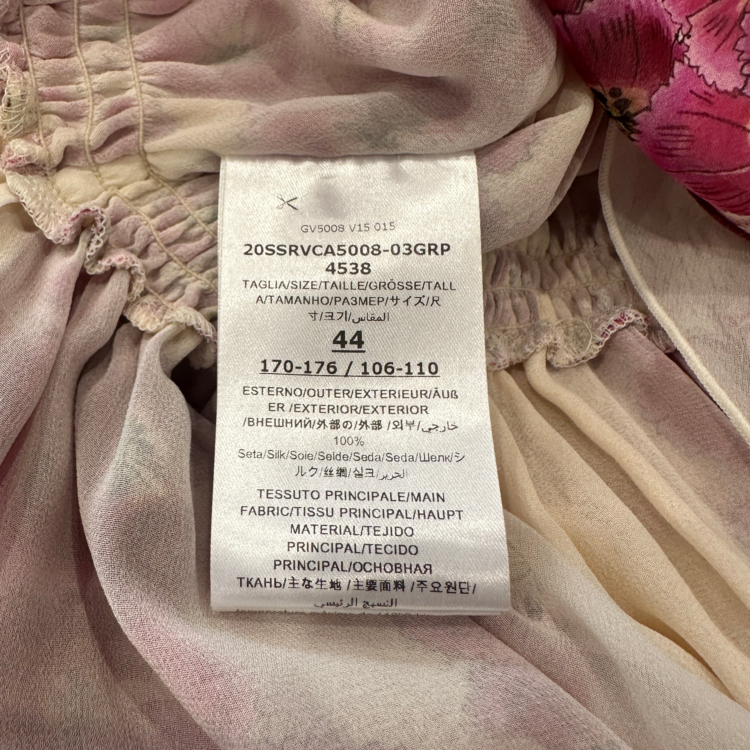 Giambattista Valli Pink Floral Silk Chiffon Mini Dress (RRP £2000) | Authentic Preloved