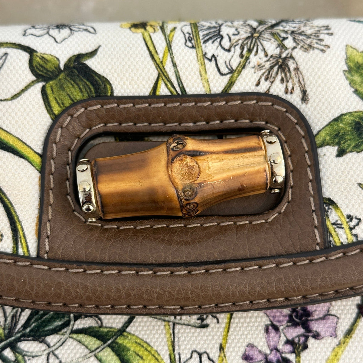 Gucci Flora Bamboo Top Handle Bag | Authentic Preloved - Reloved Again