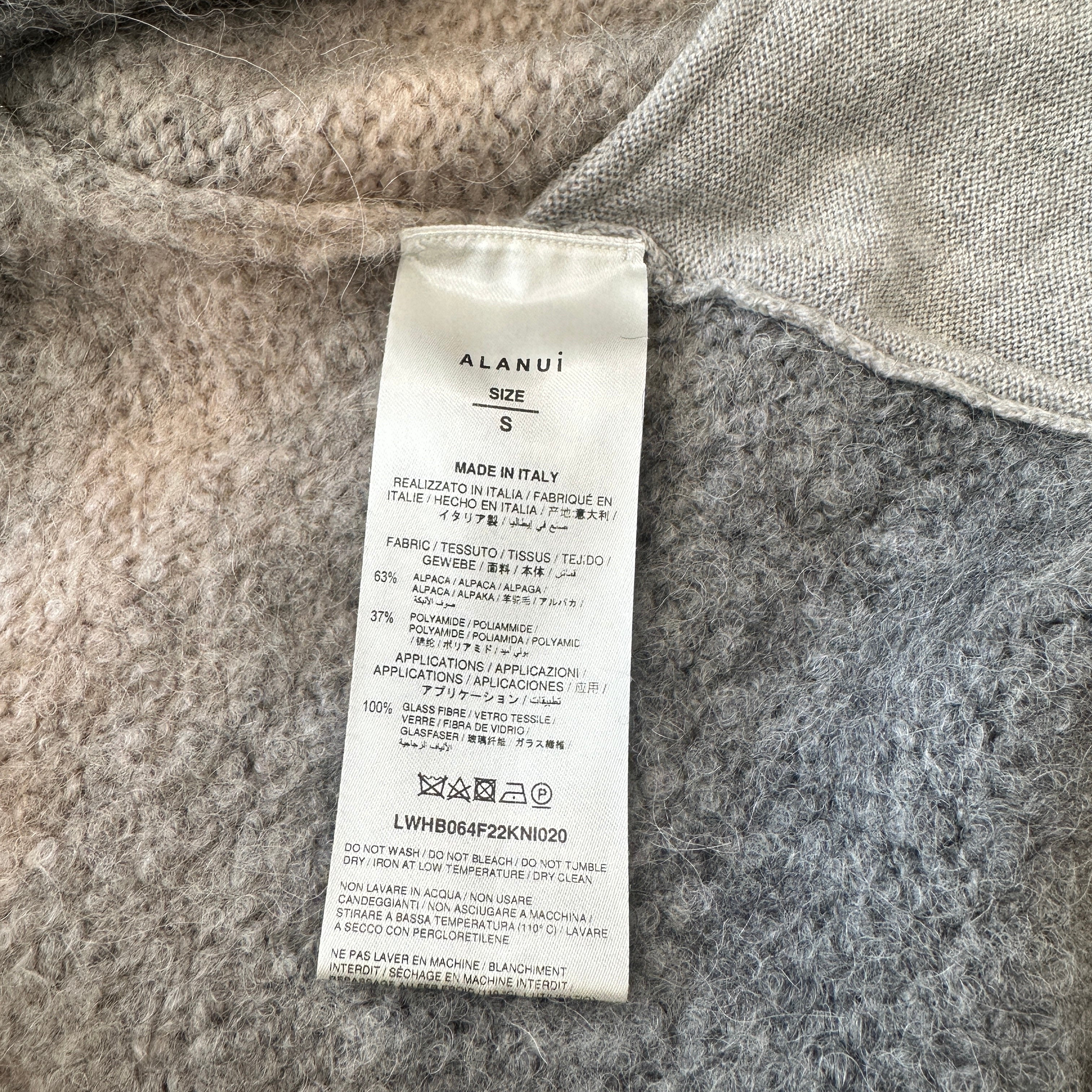 Alanui Ice Caves Crystal Belted Cardigan in Grey (RRP £2000) | Authentic Preloved